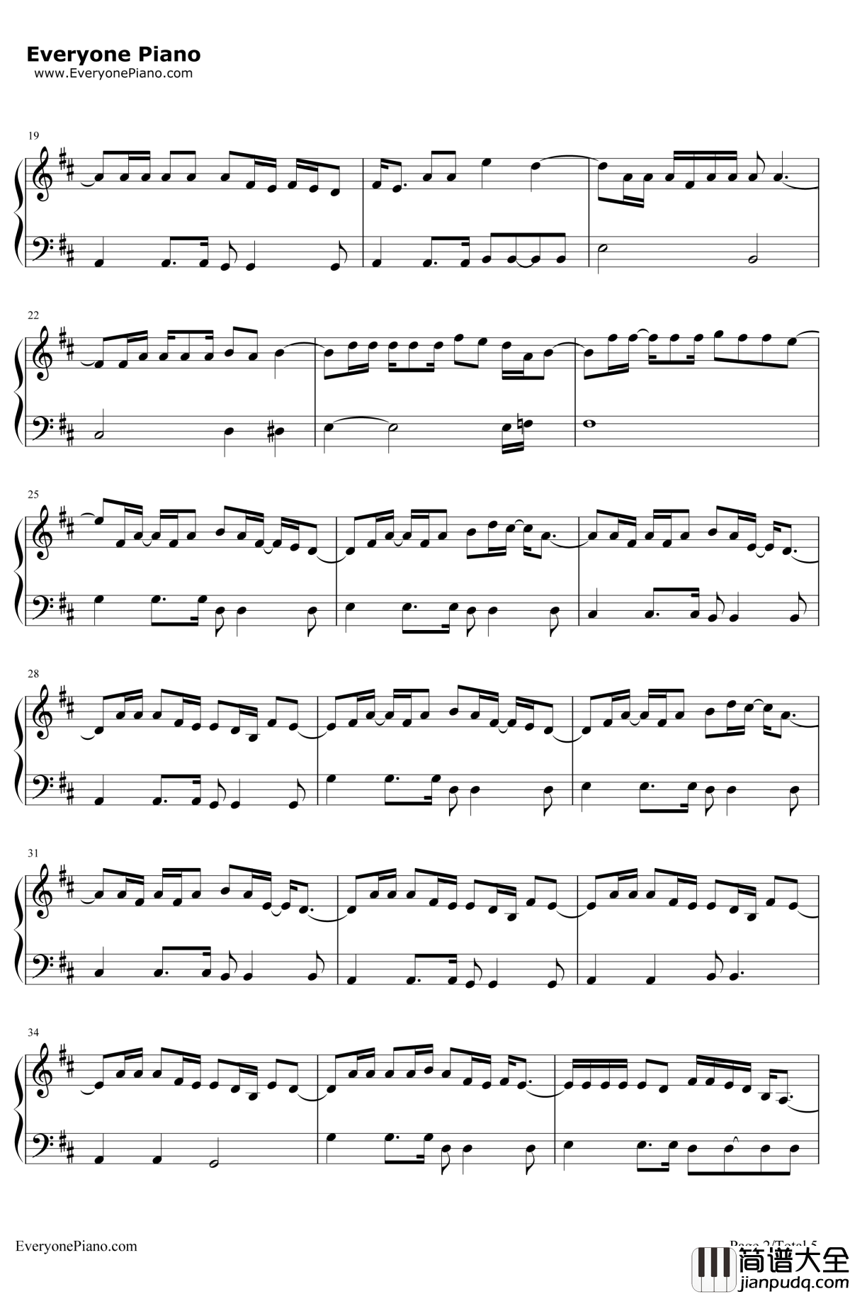 The_Man钢琴谱_AloeBlacc