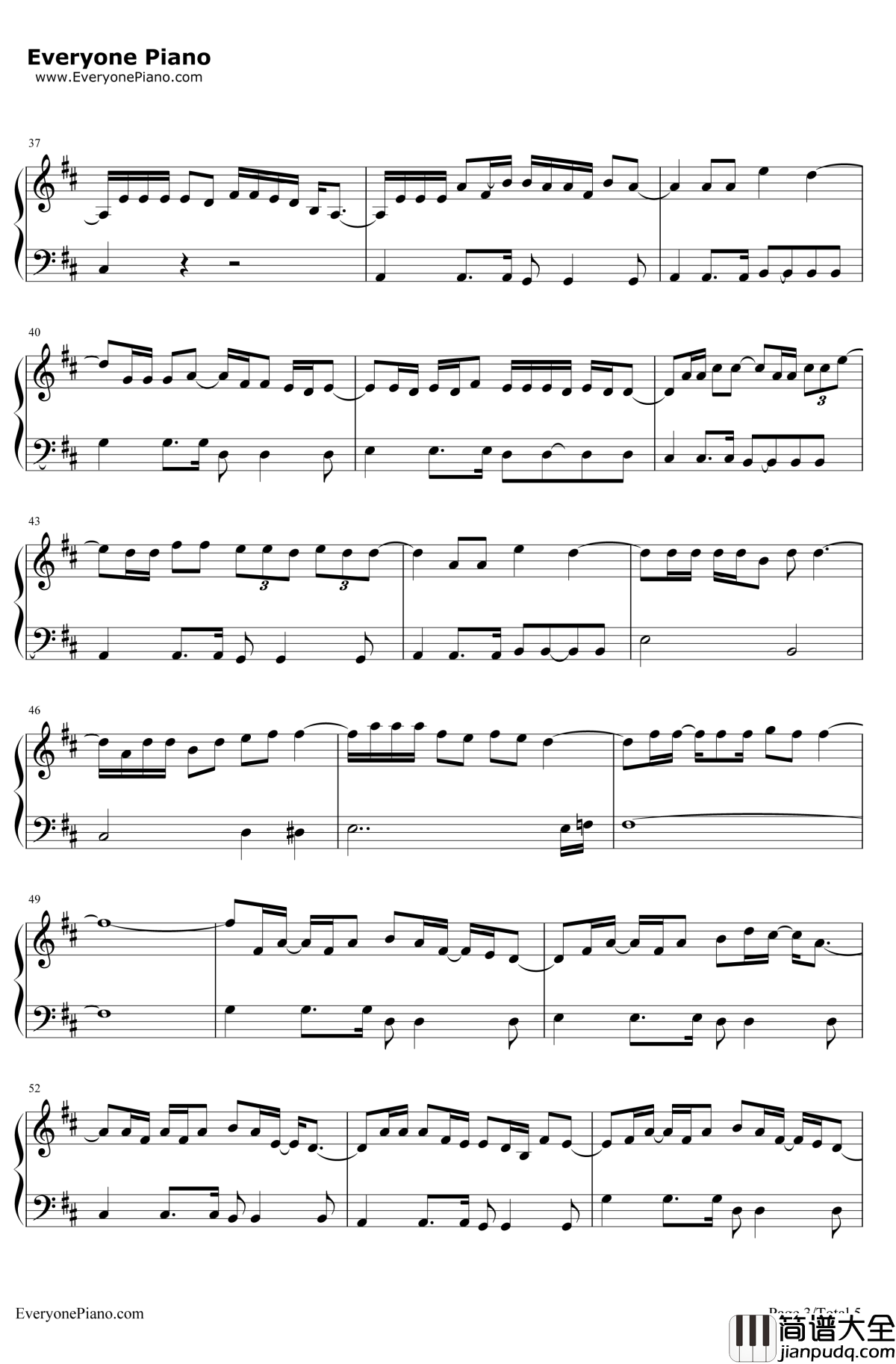 The_Man钢琴谱_AloeBlacc