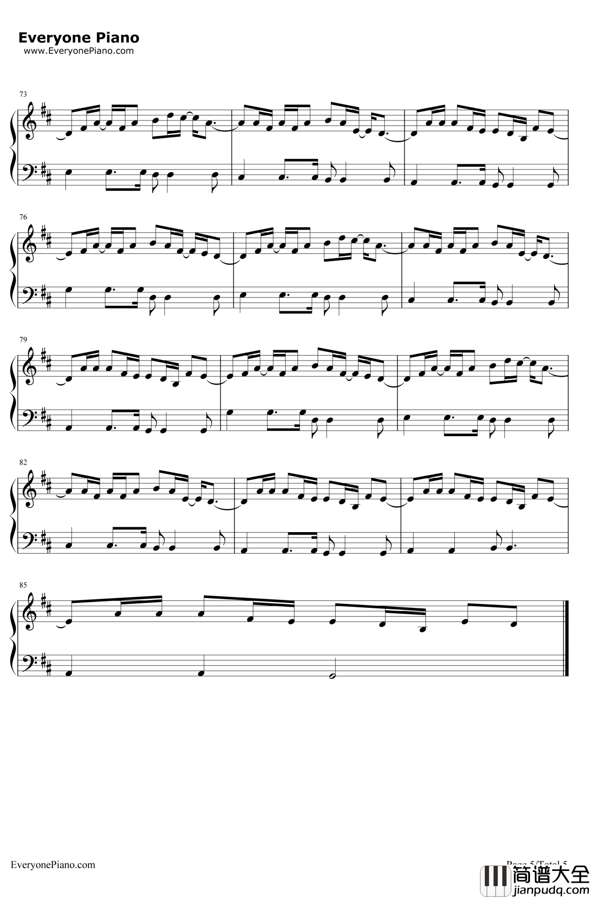 The_Man钢琴谱_AloeBlacc