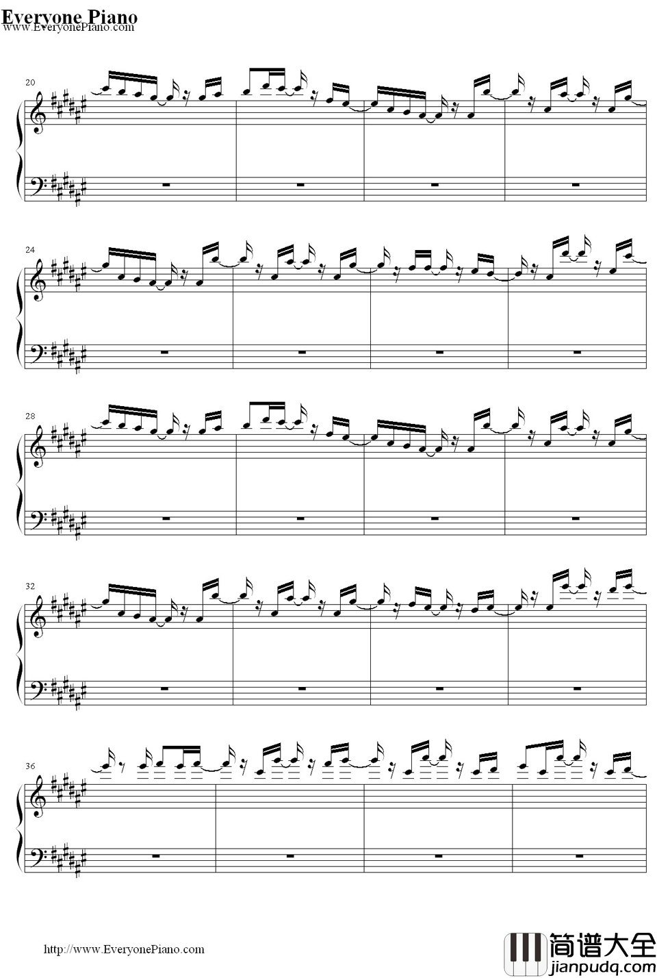 少年たちとの別れ钢琴谱_PMMK__LittleBusters!_BGM