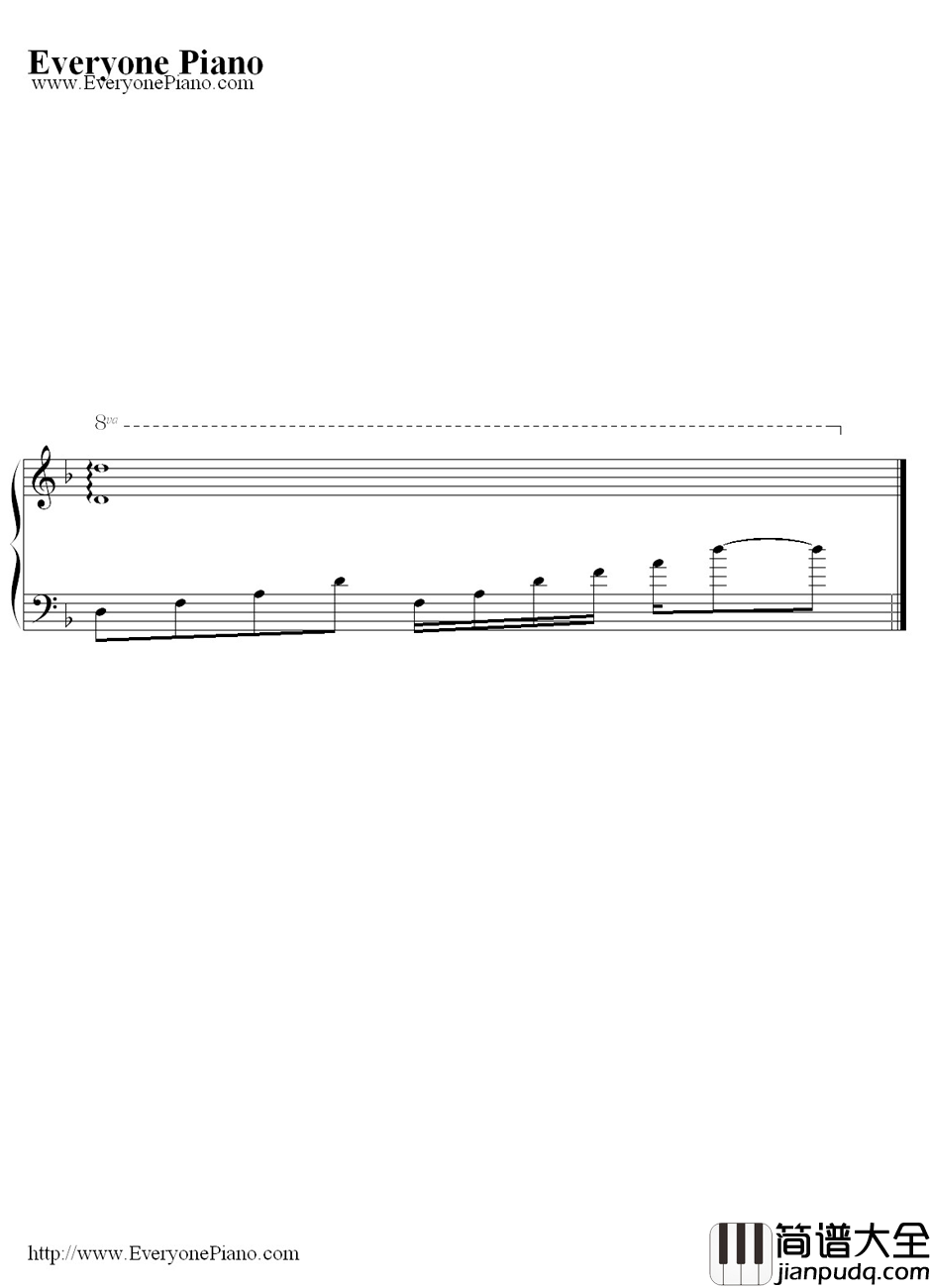 痴情冢钢琴谱_贾青__天龙八部_片尾主题歌暨插曲