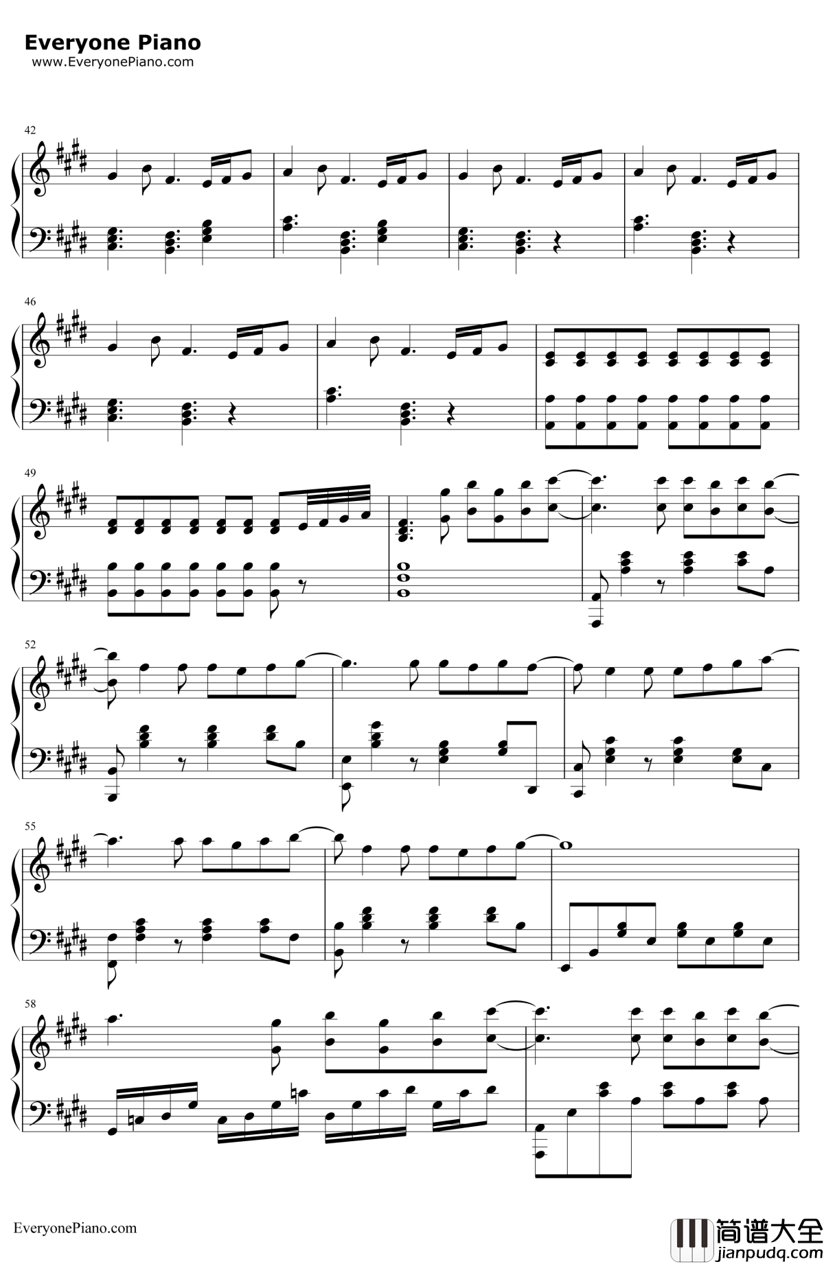 泡沫钢琴谱_邓紫棋