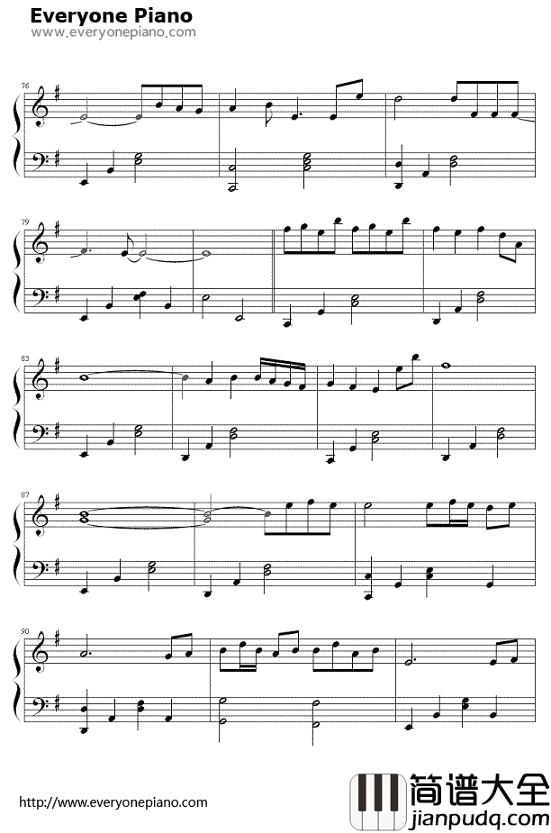 倾尽天下钢琴谱_河图_倾尽天下