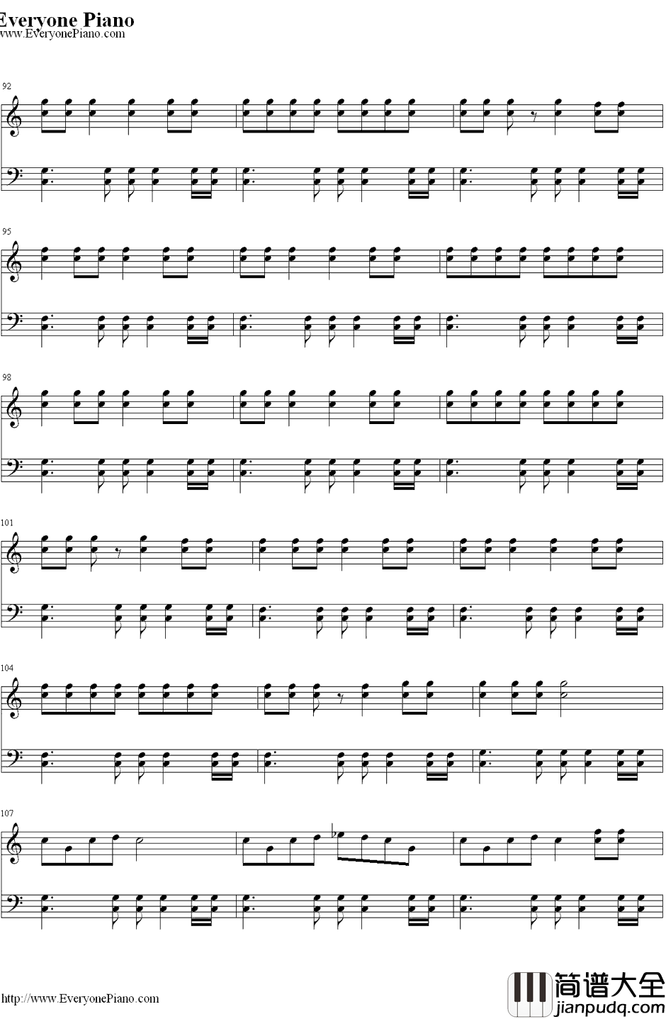 Bottoms_Up钢琴谱_TreySongz&NickiMinaj