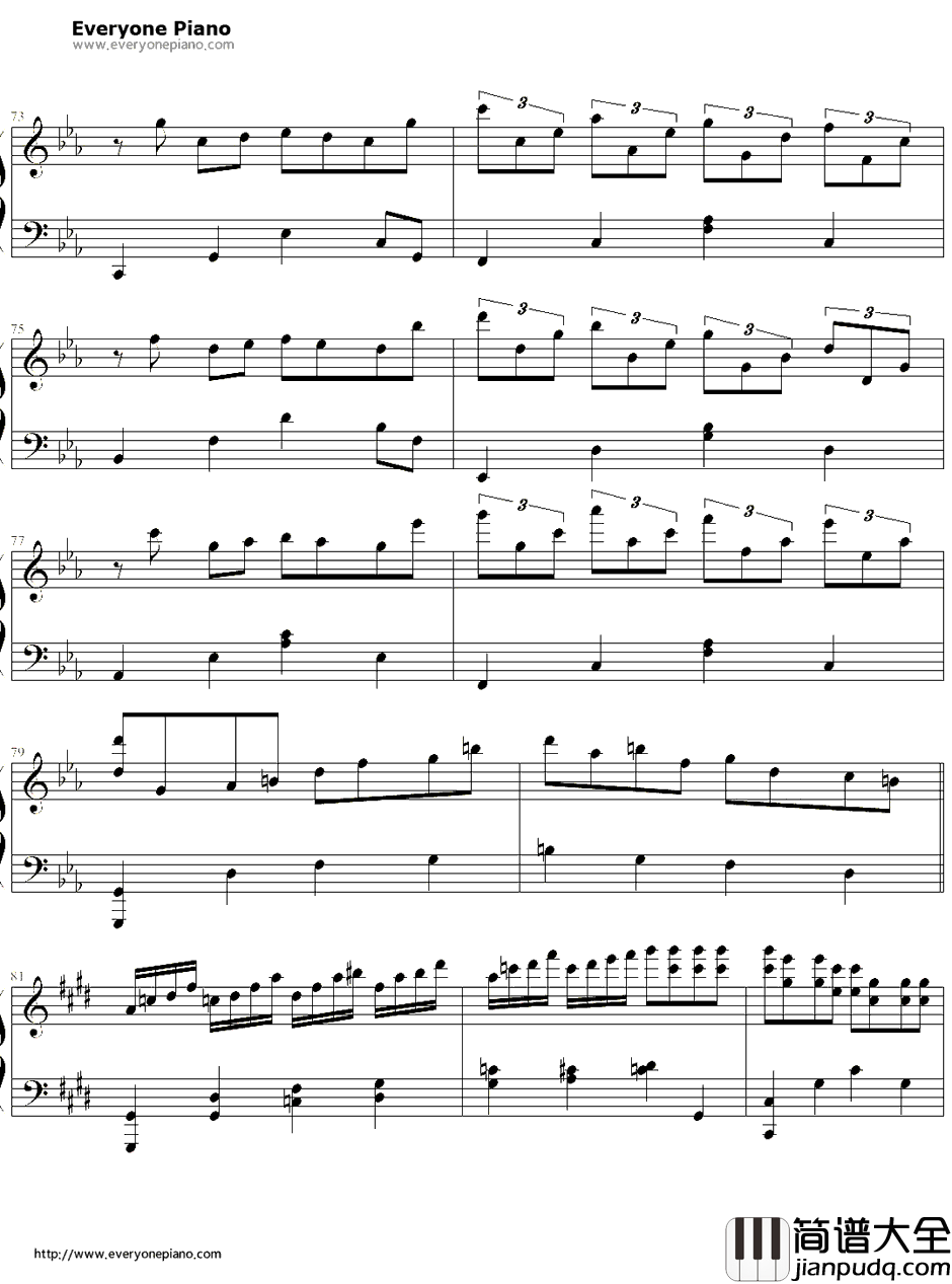 克罗地亚第三号狂想曲钢琴谱_ELLOCZ（SUPERELLOCZ）