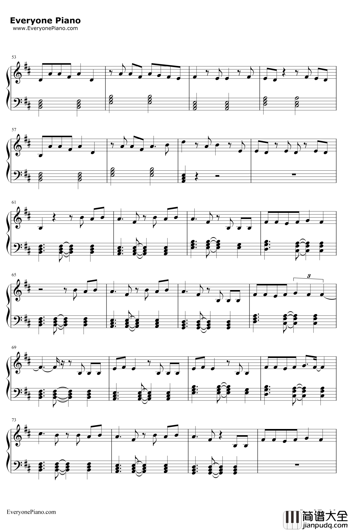 Can't_Remember_to_Forget_You钢琴谱_Shakira&Rihanna