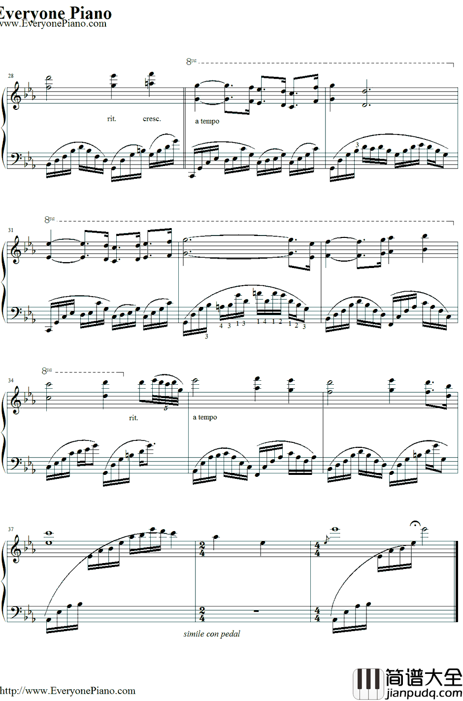 One_Man's_Dream钢琴谱_雅尼(Yanni)