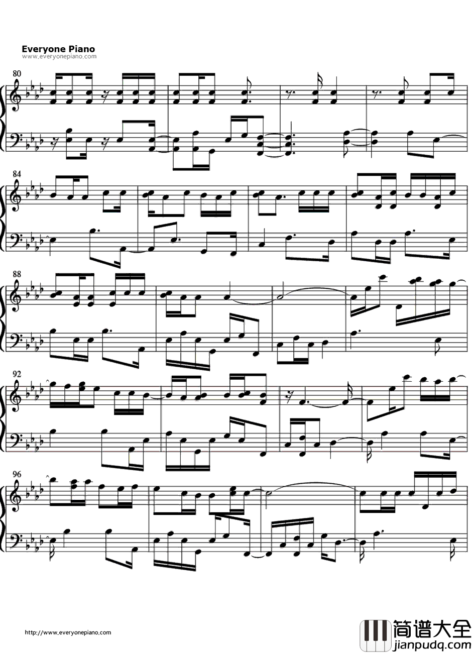 Drunk_in_Love钢琴谱_Beyonce