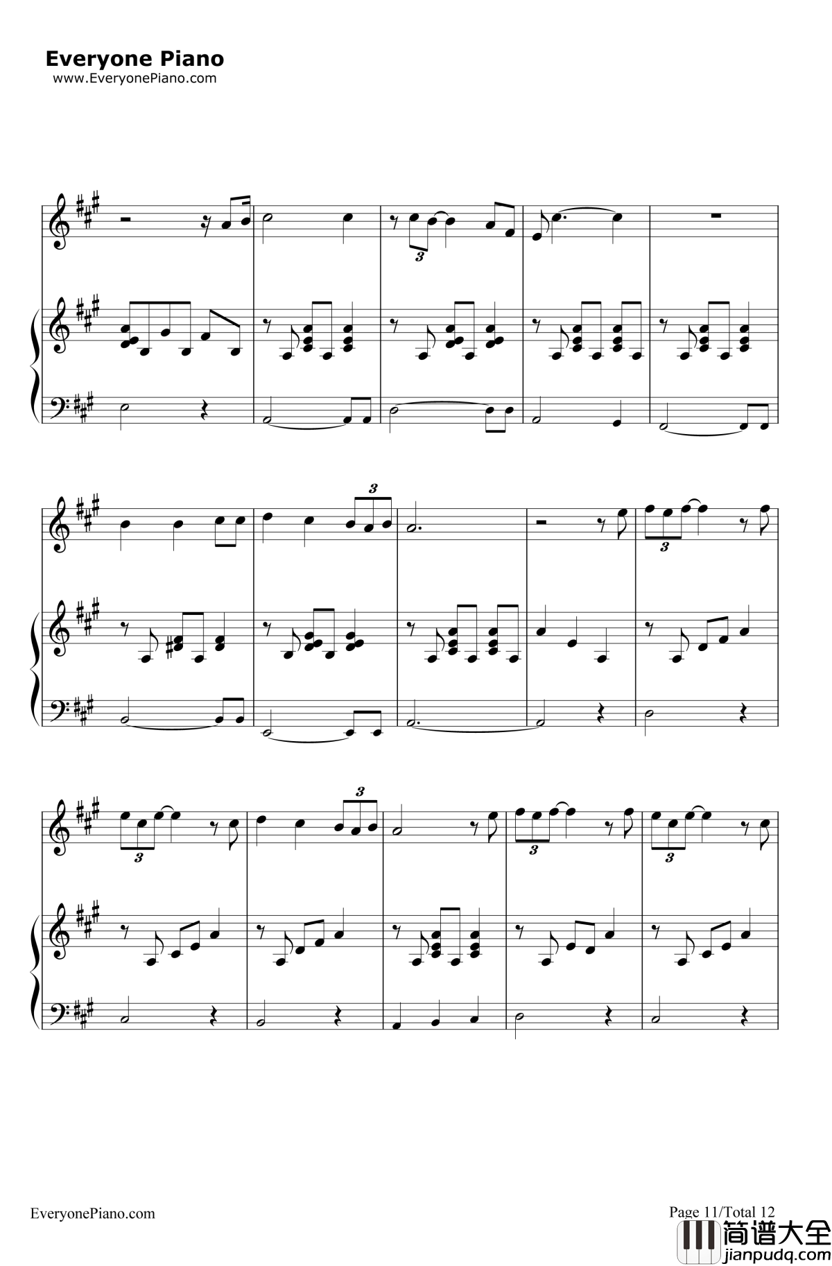 トイレの神様钢琴谱_植村花菜