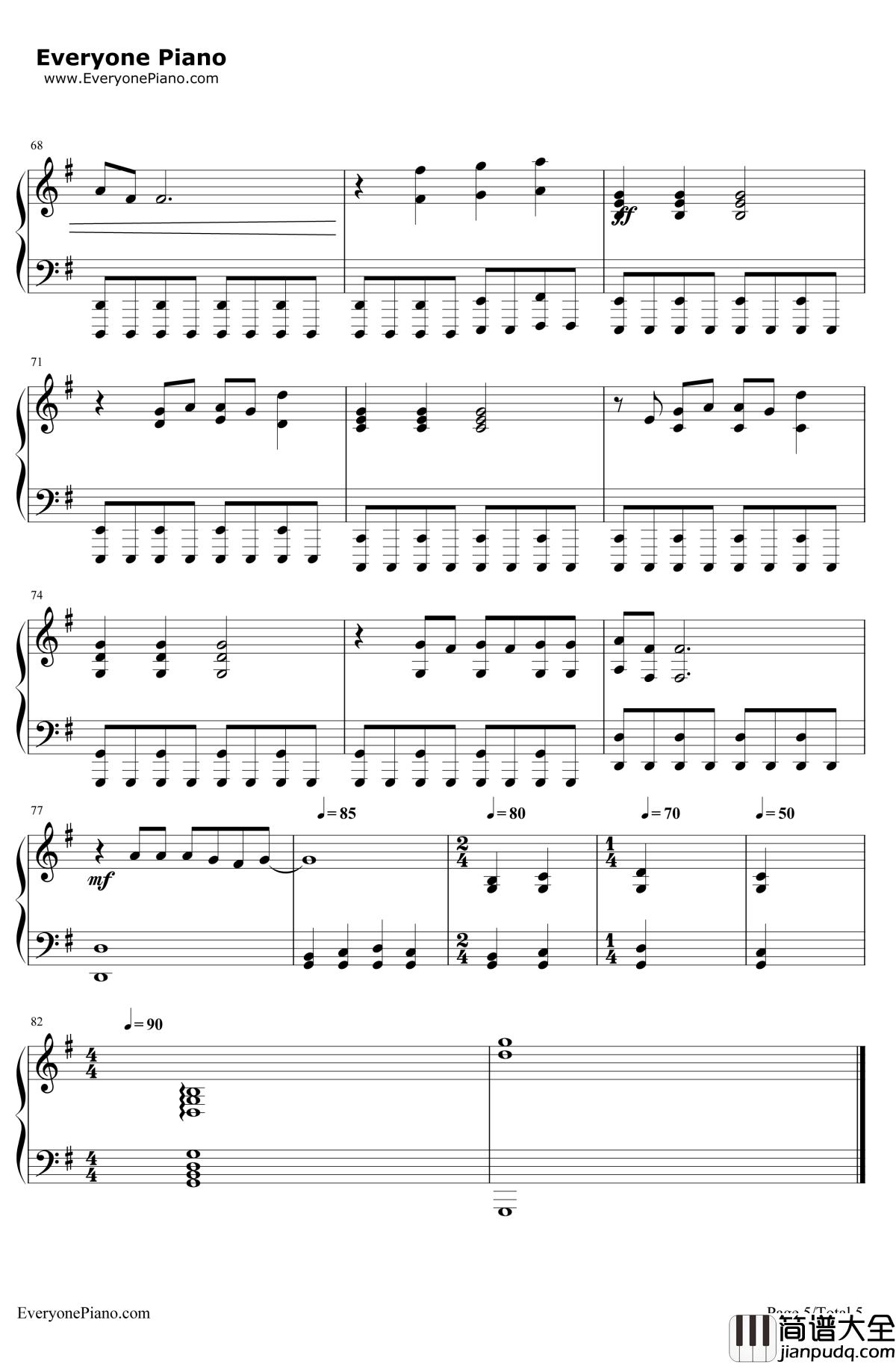 Wings钢琴谱_Birdy