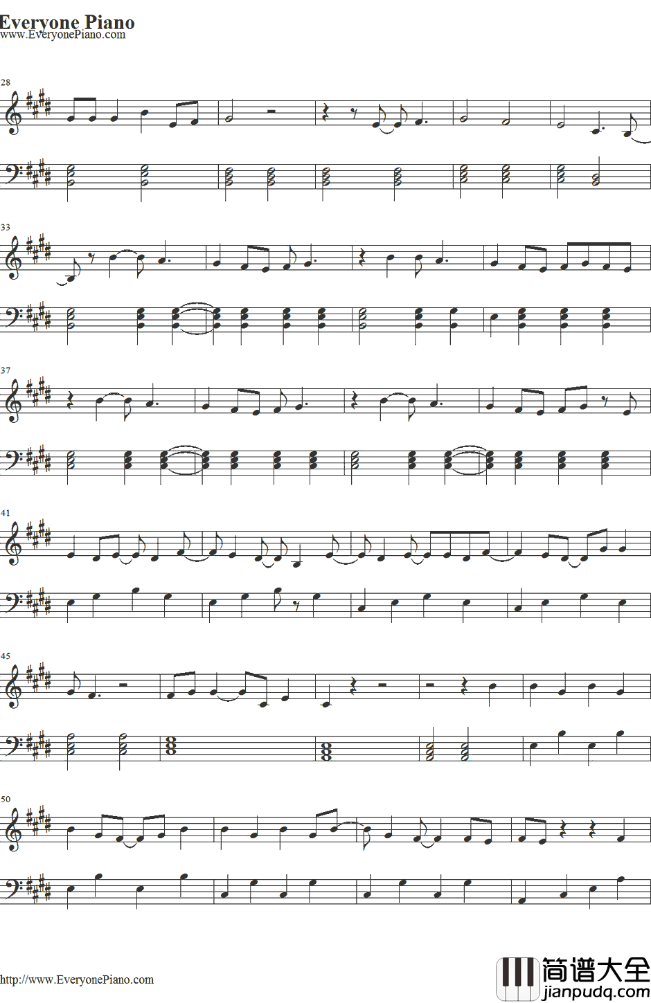 Alone_Together钢琴谱_FallOutBoy