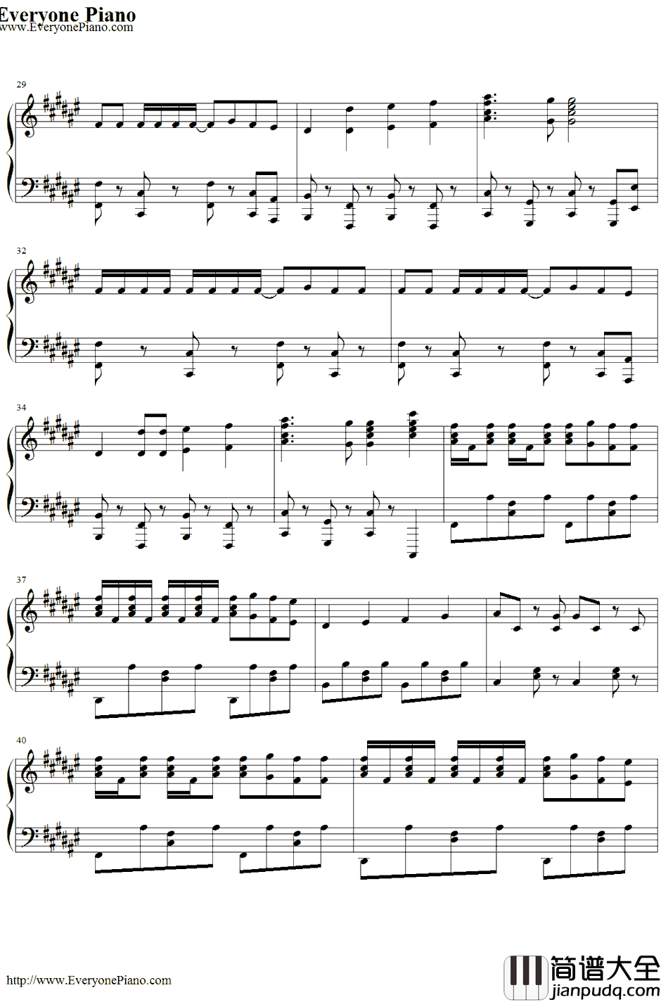 まっしろわーるど钢琴谱_みかくにんぐッ！_未确认进行式ED