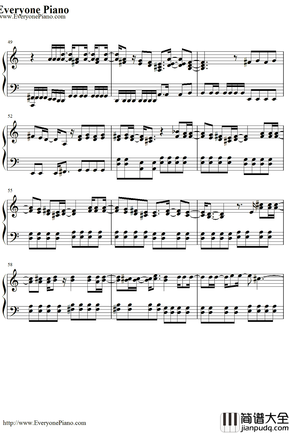 MyHappyEnding钢琴谱_AvrilLavigne