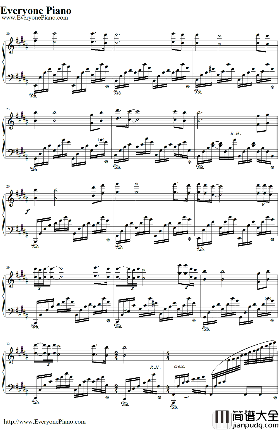 Sailing钢琴谱_RodStewart