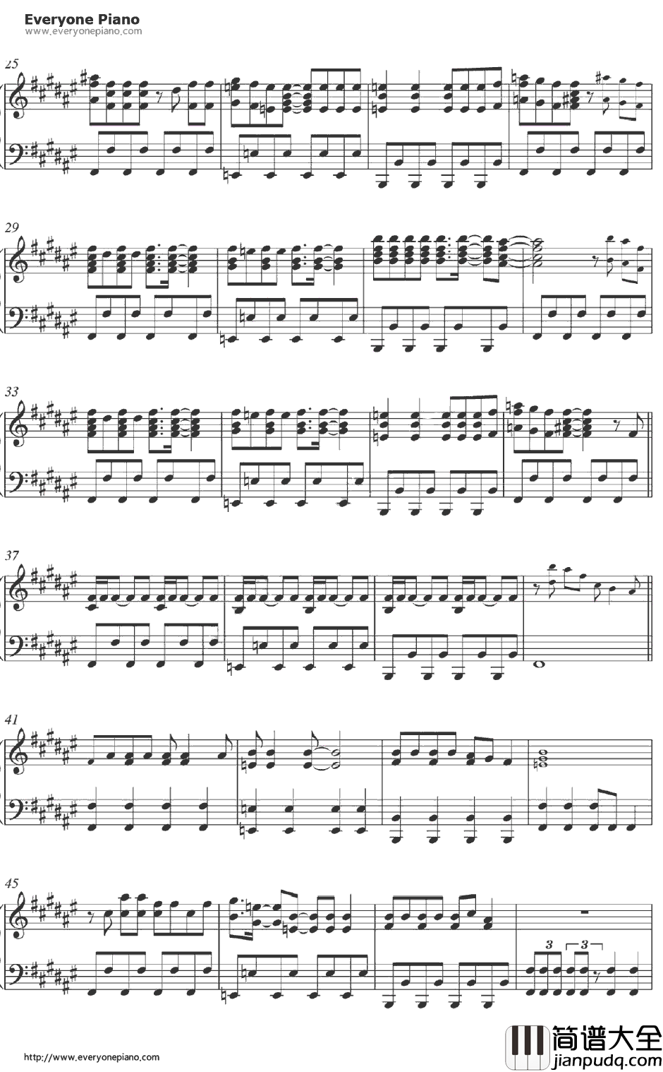 Born_This_Way钢琴谱_LadyGaGa