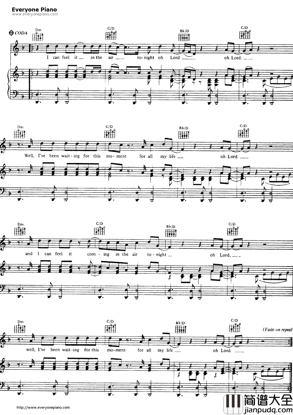 In_The_Air_Tonight钢琴谱_PhilCollins