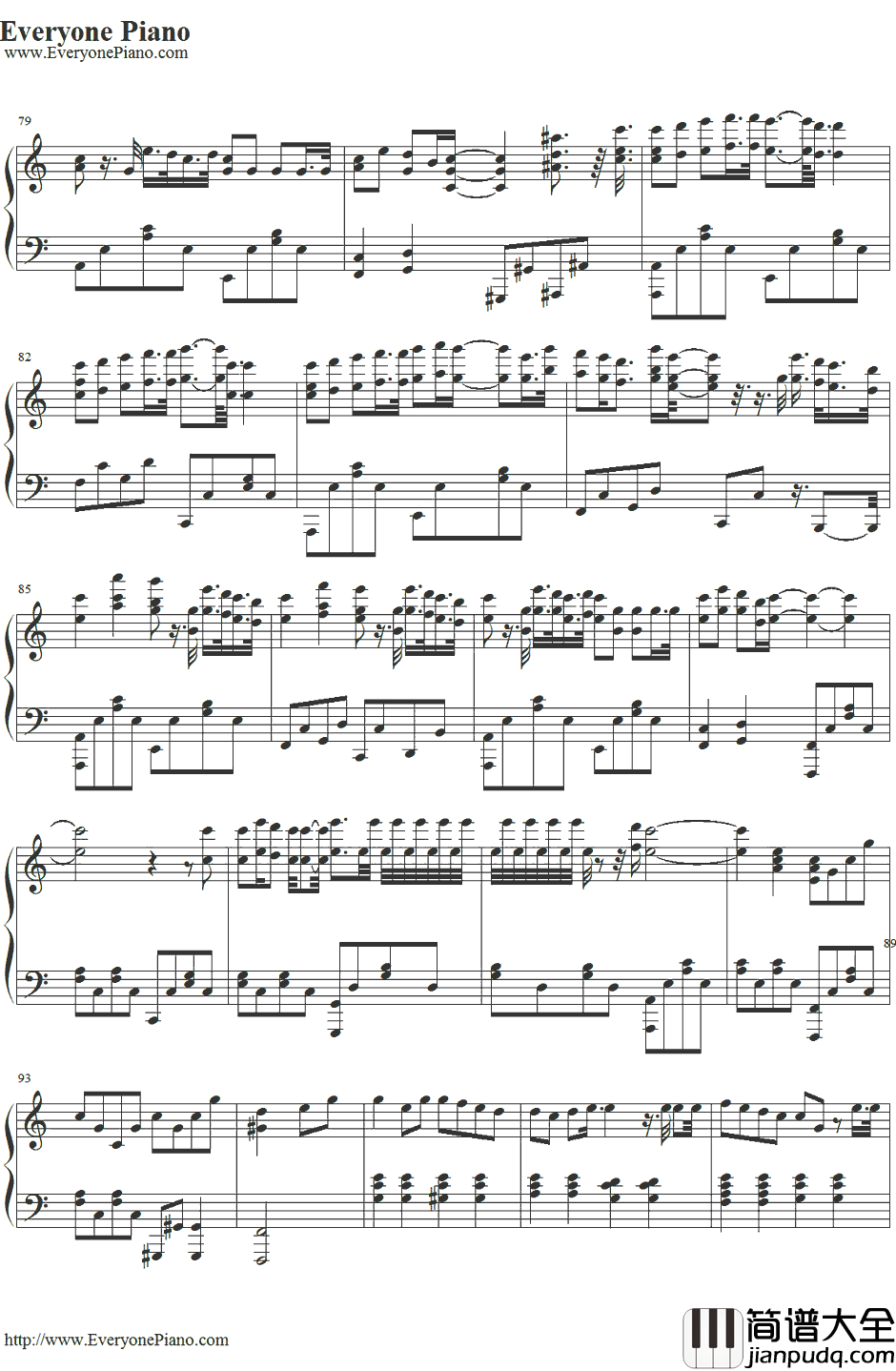 キセキ钢琴谱_GREEEEN_奇迹