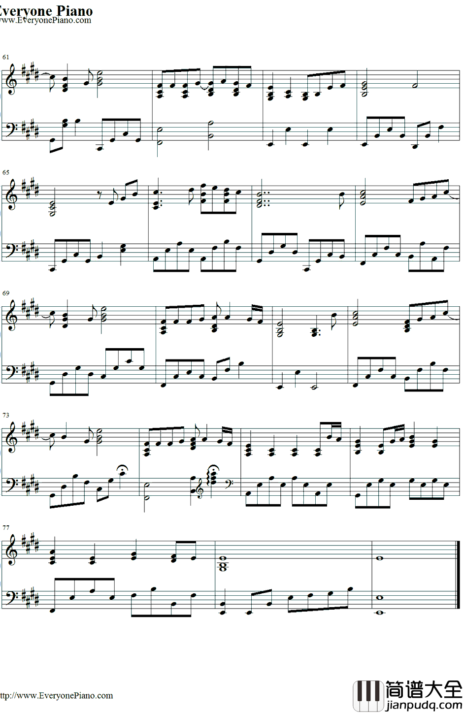 千の風になって钢琴谱_银魂_银魂插曲