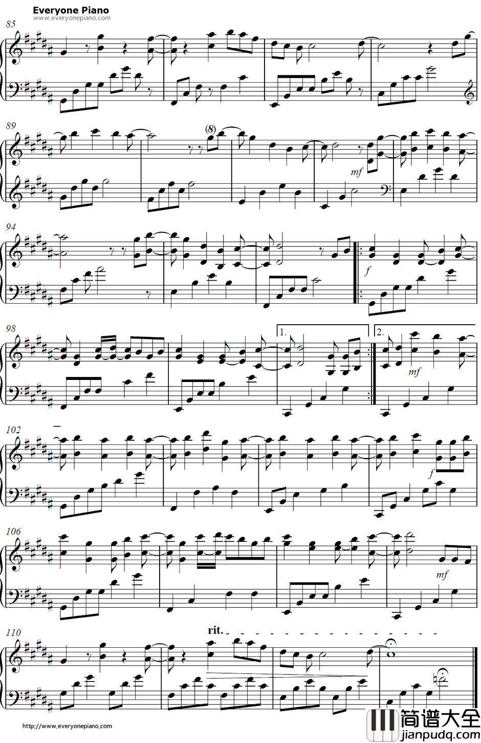 Lights钢琴谱_EllieGoulding