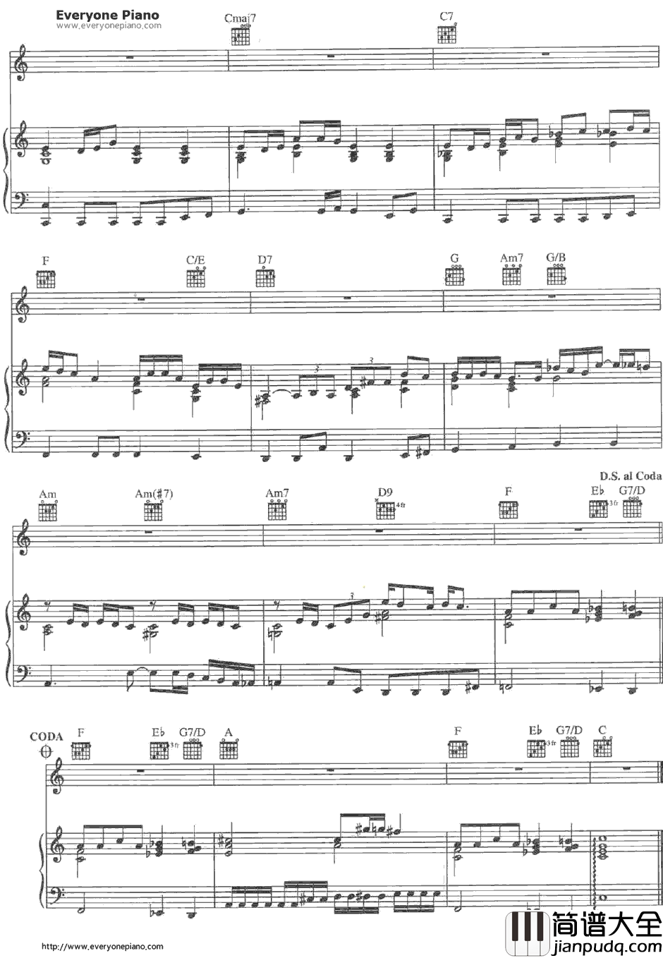 Something钢琴谱_TheBeatles