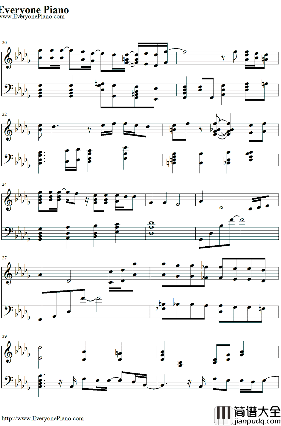 It_Has_to_beYou钢琴谱_YeSung 艺声(SuperJunior)__Cinderella'sSisterOST