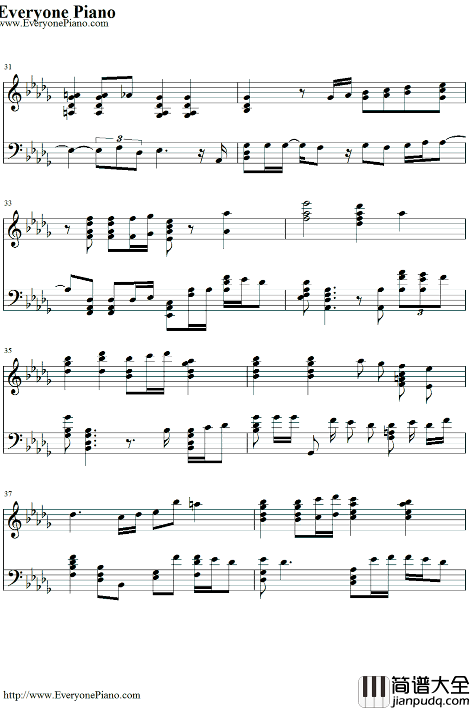 It_Has_to_beYou钢琴谱_YeSung 艺声(SuperJunior)__Cinderella'sSisterOST