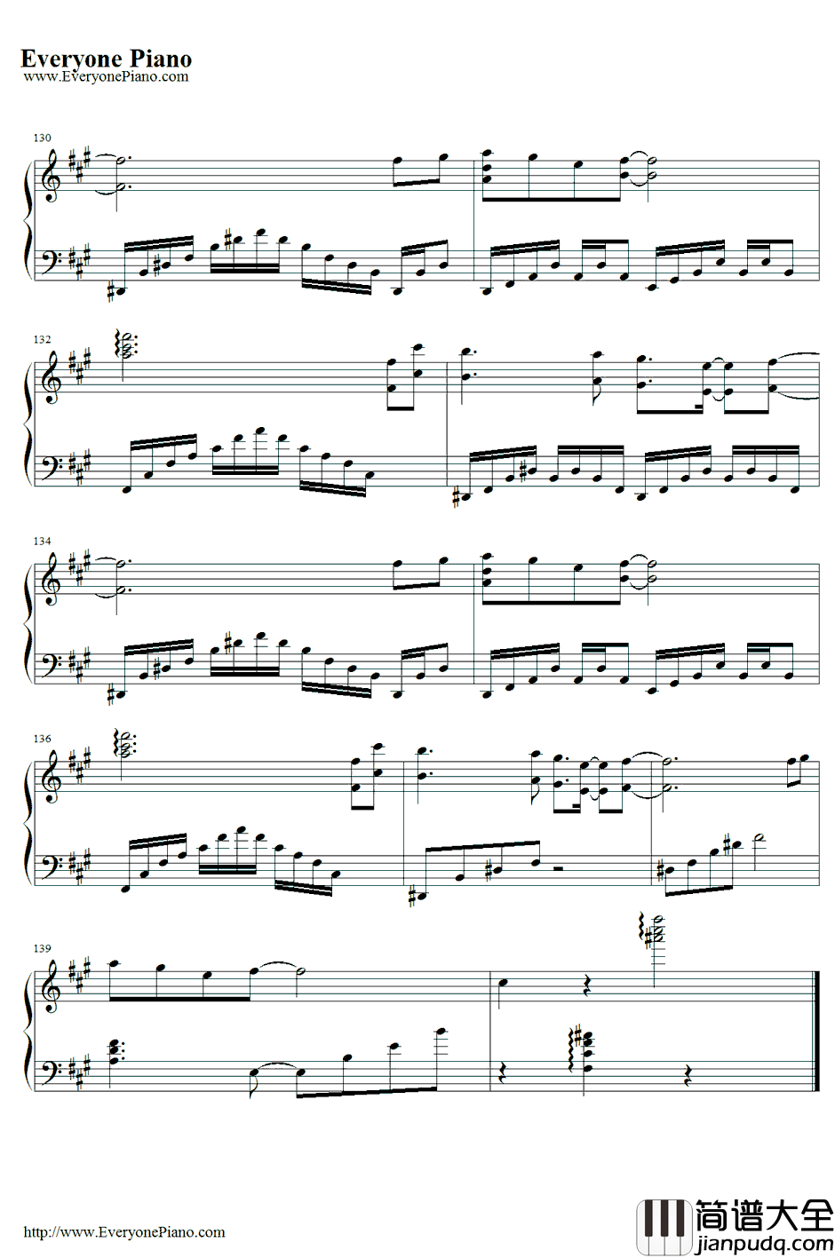 亡き王女の為のセプテット钢琴谱_东方Project_东方红魔乡～theEmbodimentofScarletDevil.主题曲