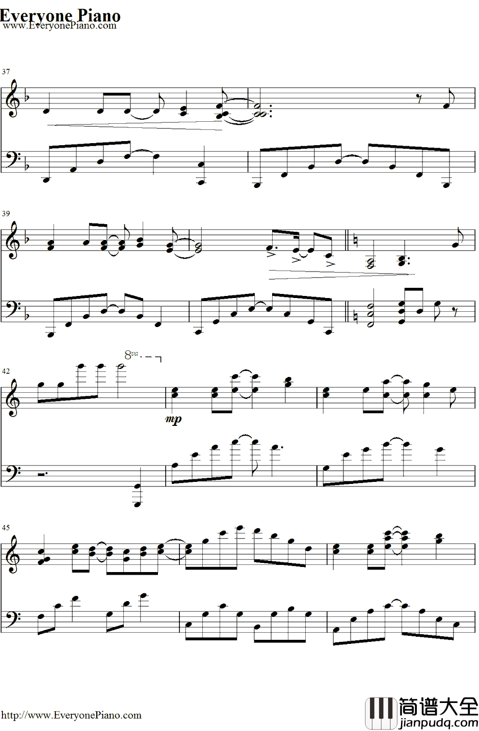 Glitter钢琴谱_森永真由美_森永真由美_妖精的尾巴ED11