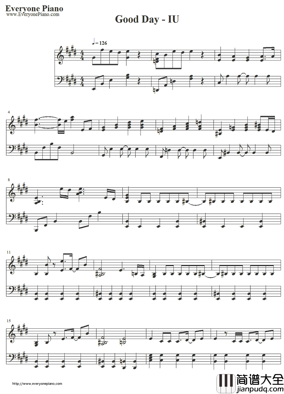 Good_Day钢琴谱_IU