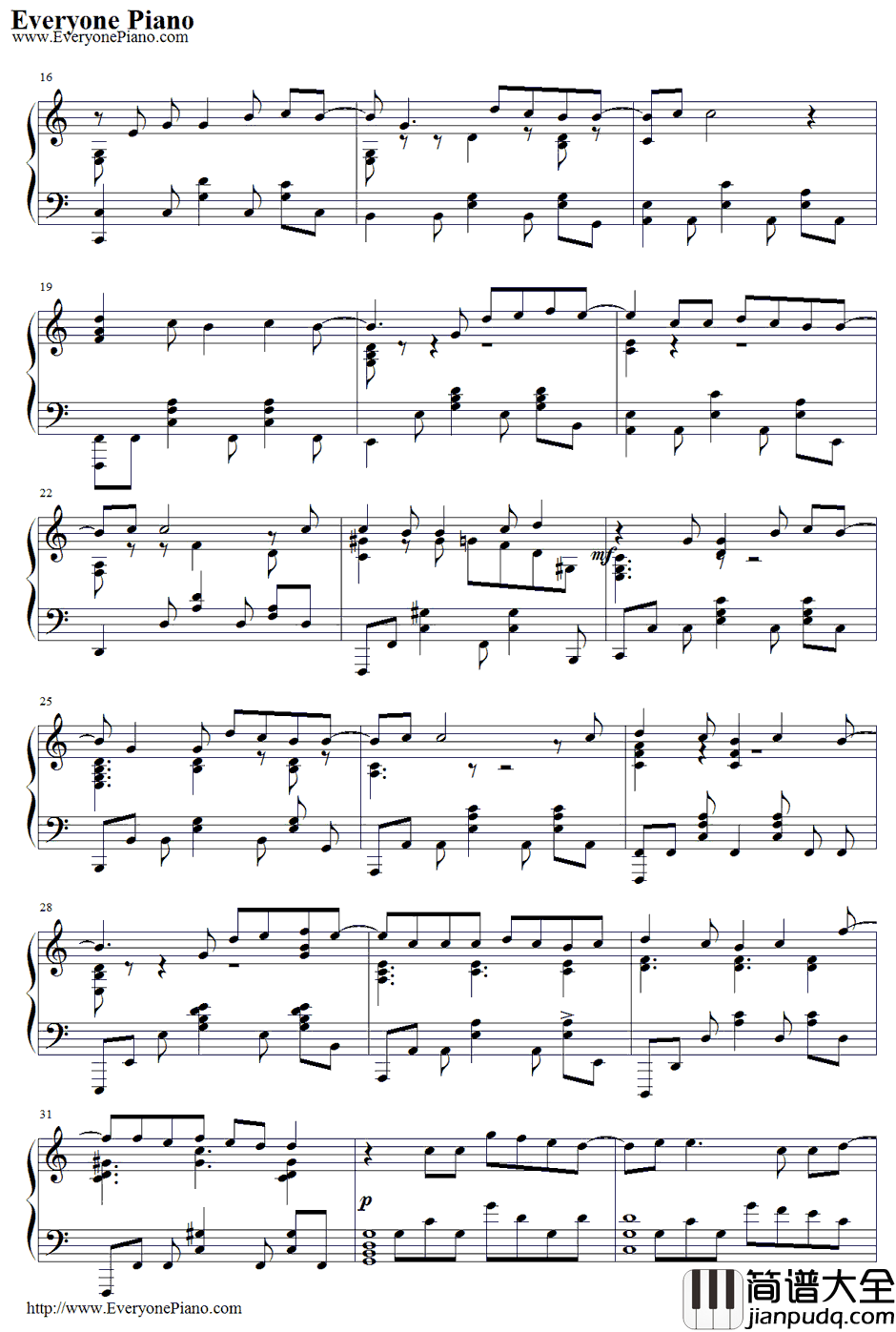 真夜中のオーケストラ钢琴谱_AquaTimez_火影忍者疾风传ED16