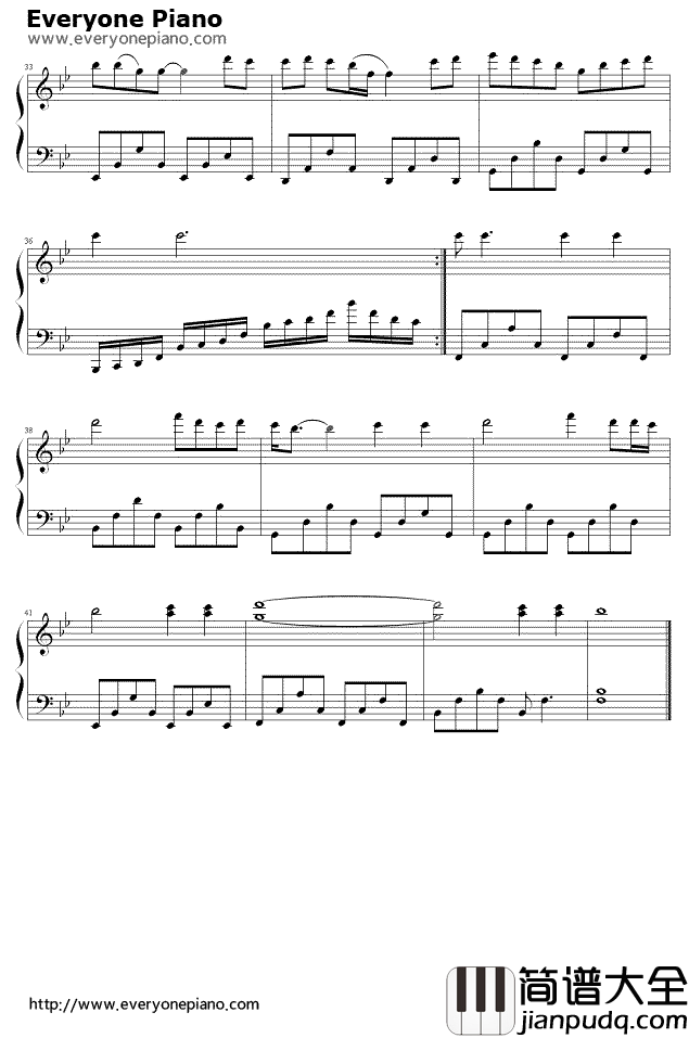 广岛之恋钢琴谱_莫文蔚_广岛之恋