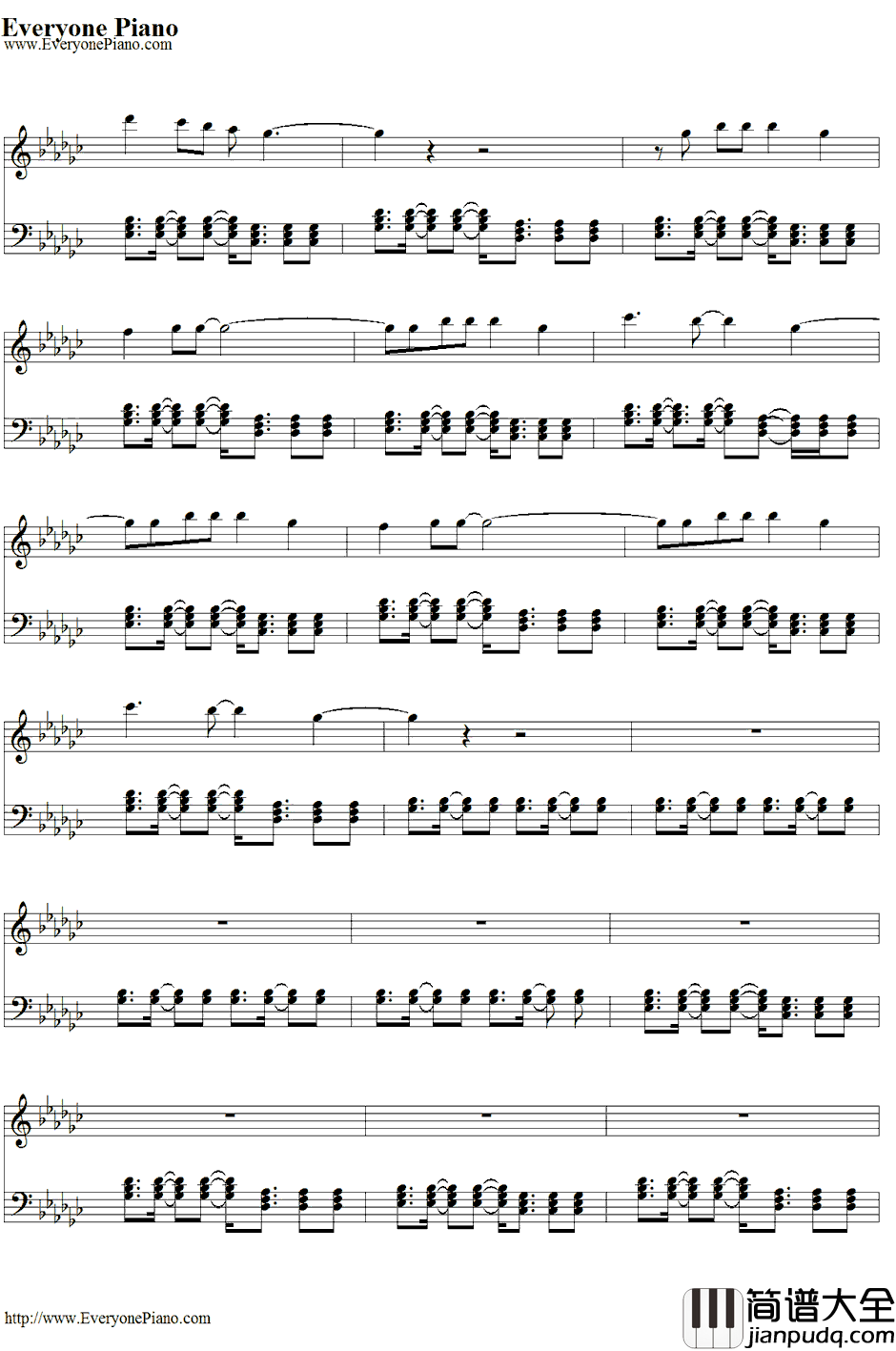 We_Found_Love钢琴谱_RihannaftCalvinHarris