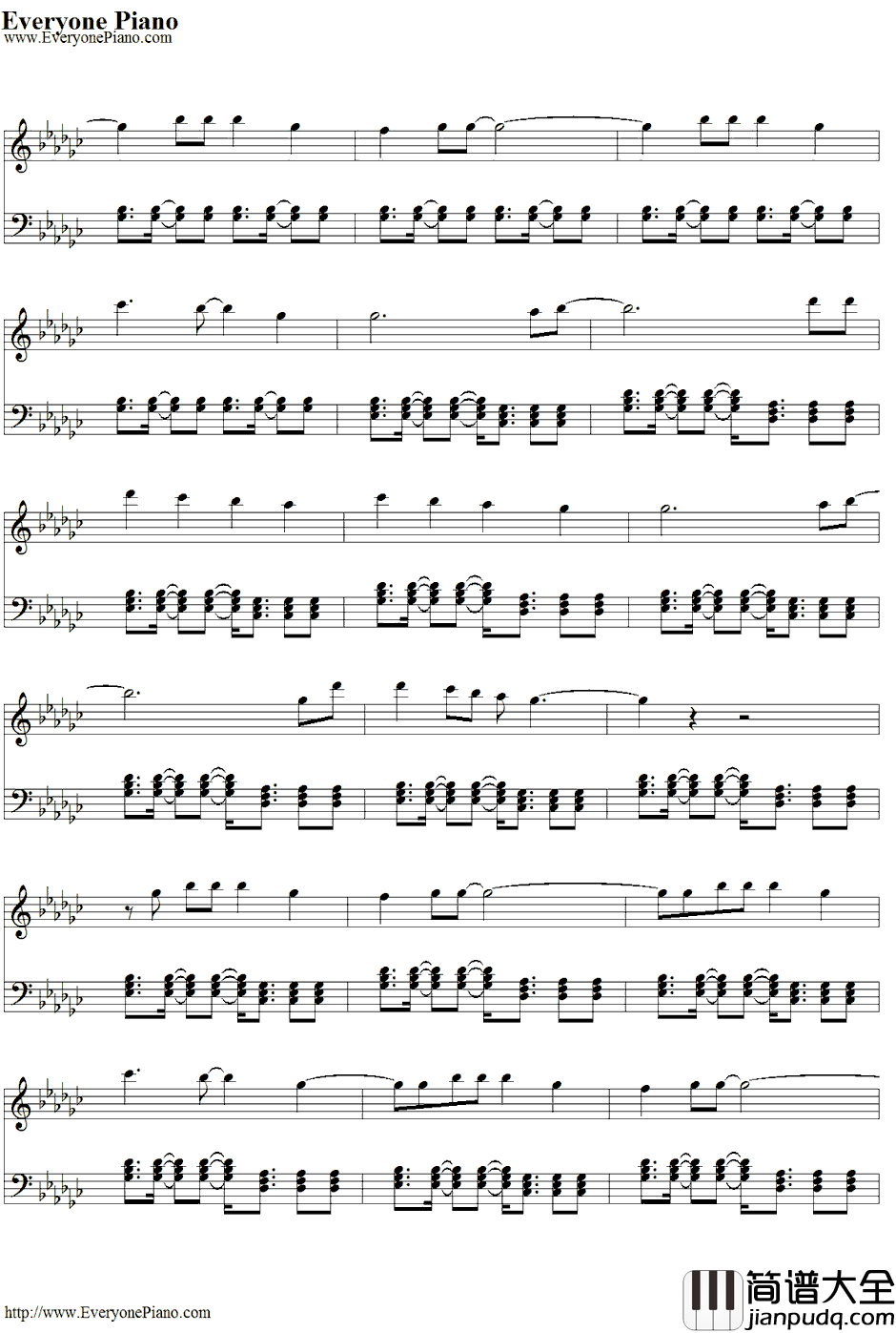 We_Found_Love钢琴谱_RihannaftCalvinHarris