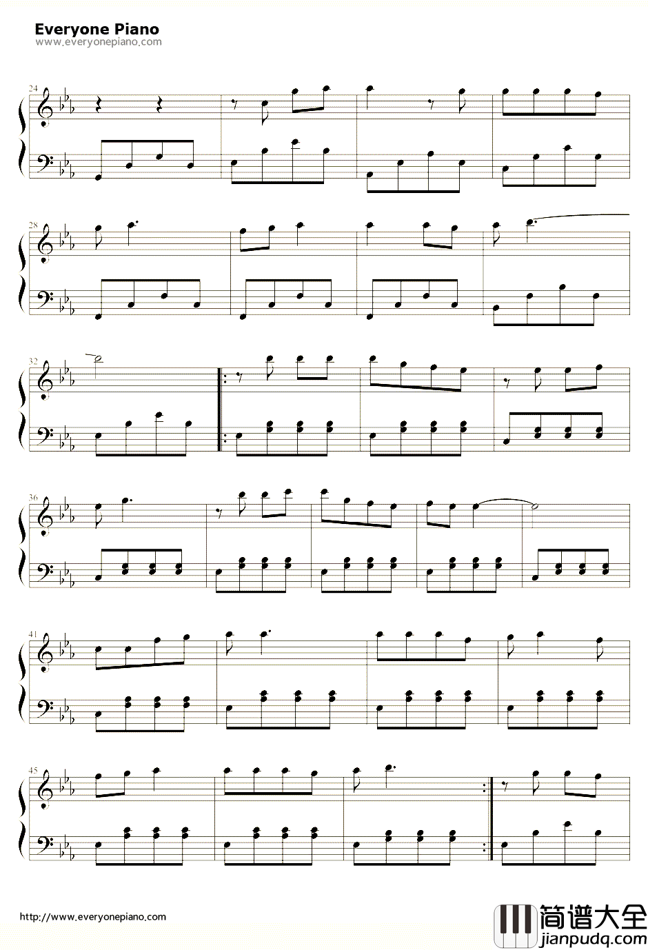 我相信钢琴谱_杨培安_08年奥运现场