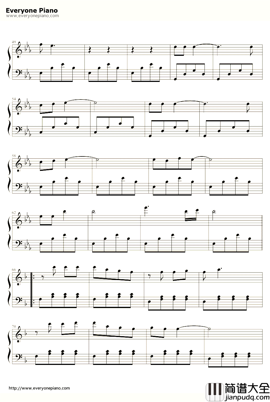 我相信钢琴谱_杨培安_08年奥运现场