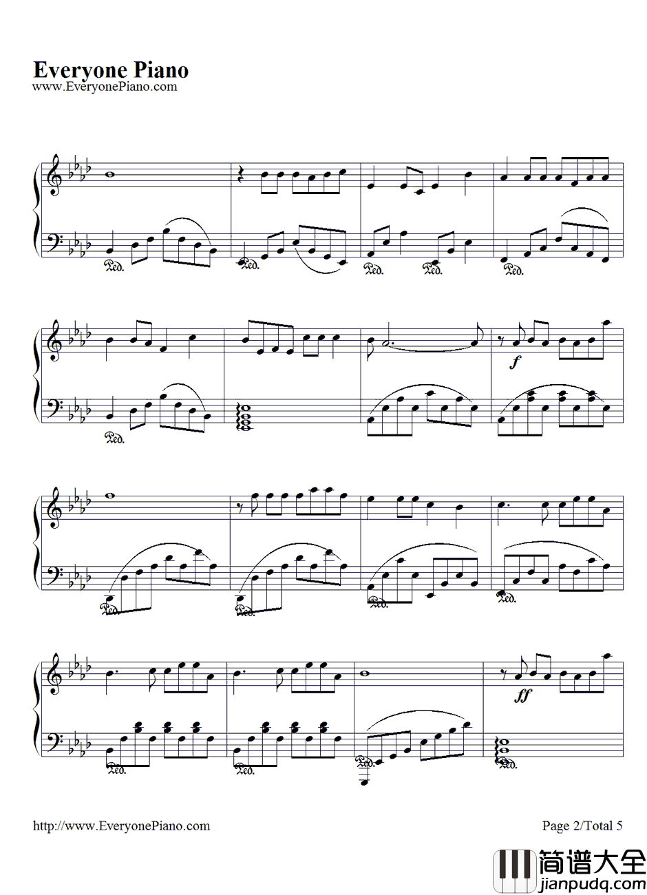 给你们钢琴谱_张宇