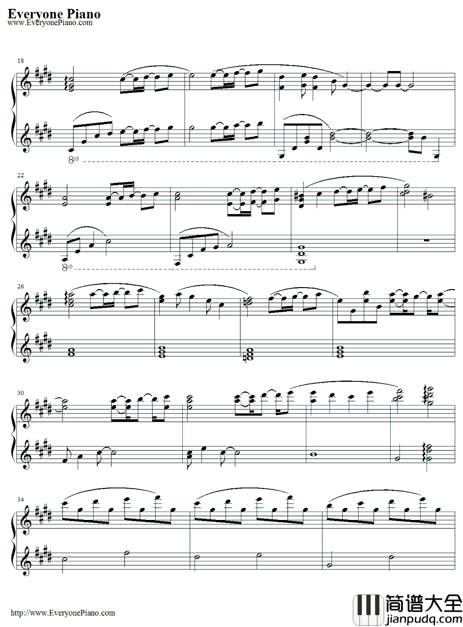 信仰は儚き人间の为に钢琴谱_东方风神录