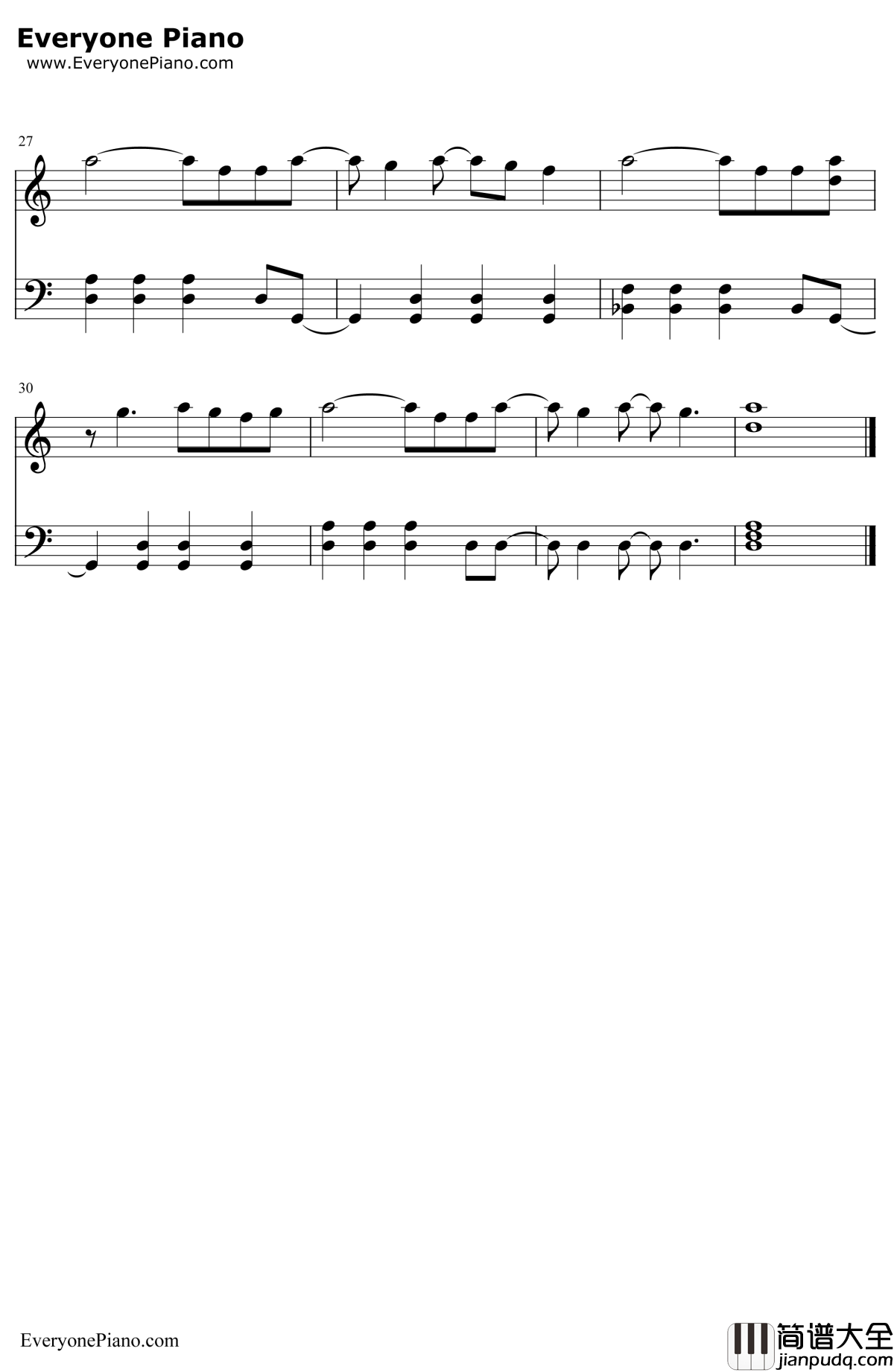 The_Walker钢琴谱_FitzandtheTantrums