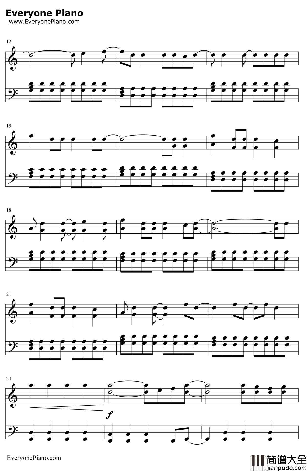 The_Walker钢琴谱_FitzandtheTantrums