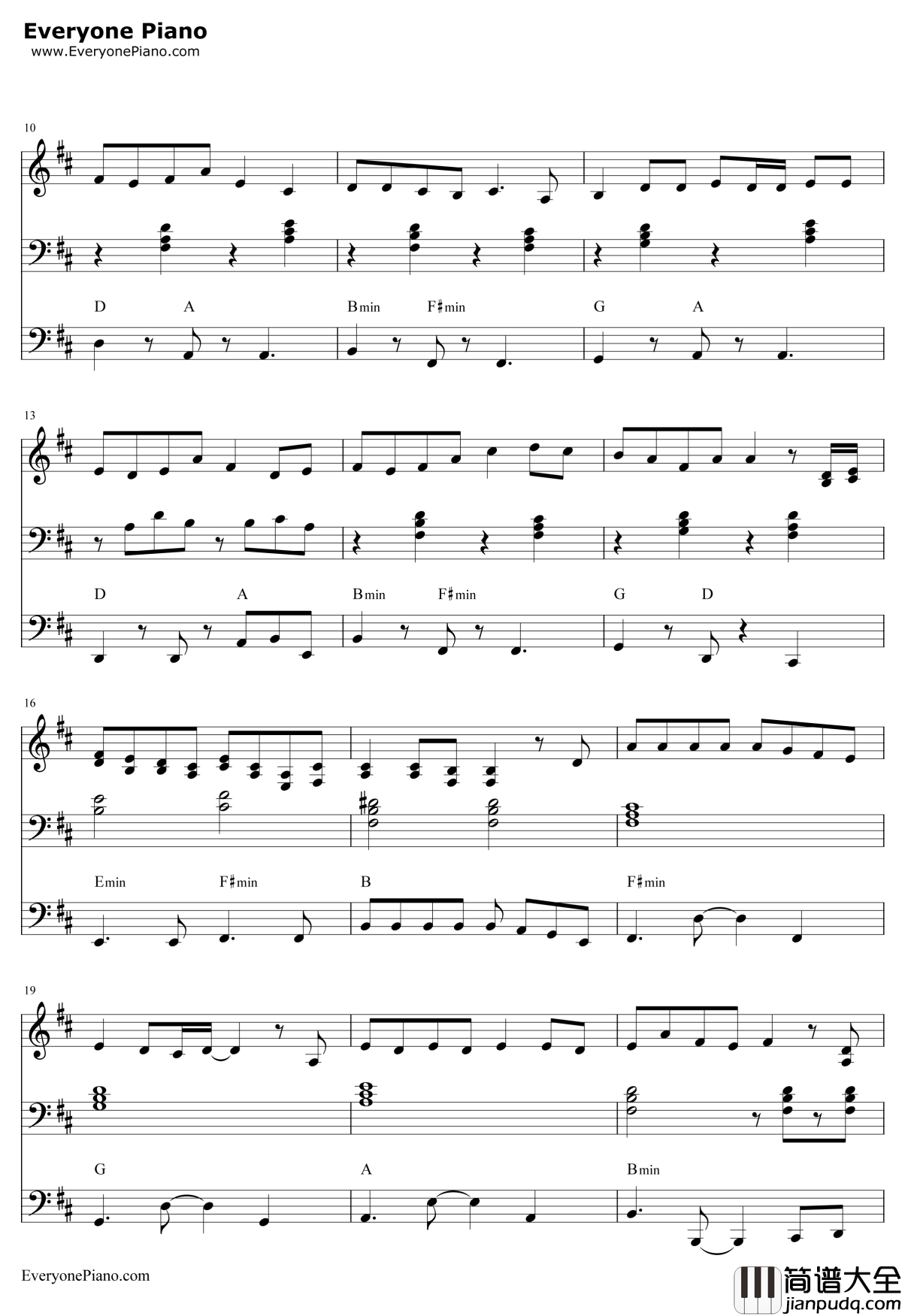 深海少女钢琴谱_初音ミク初音未来