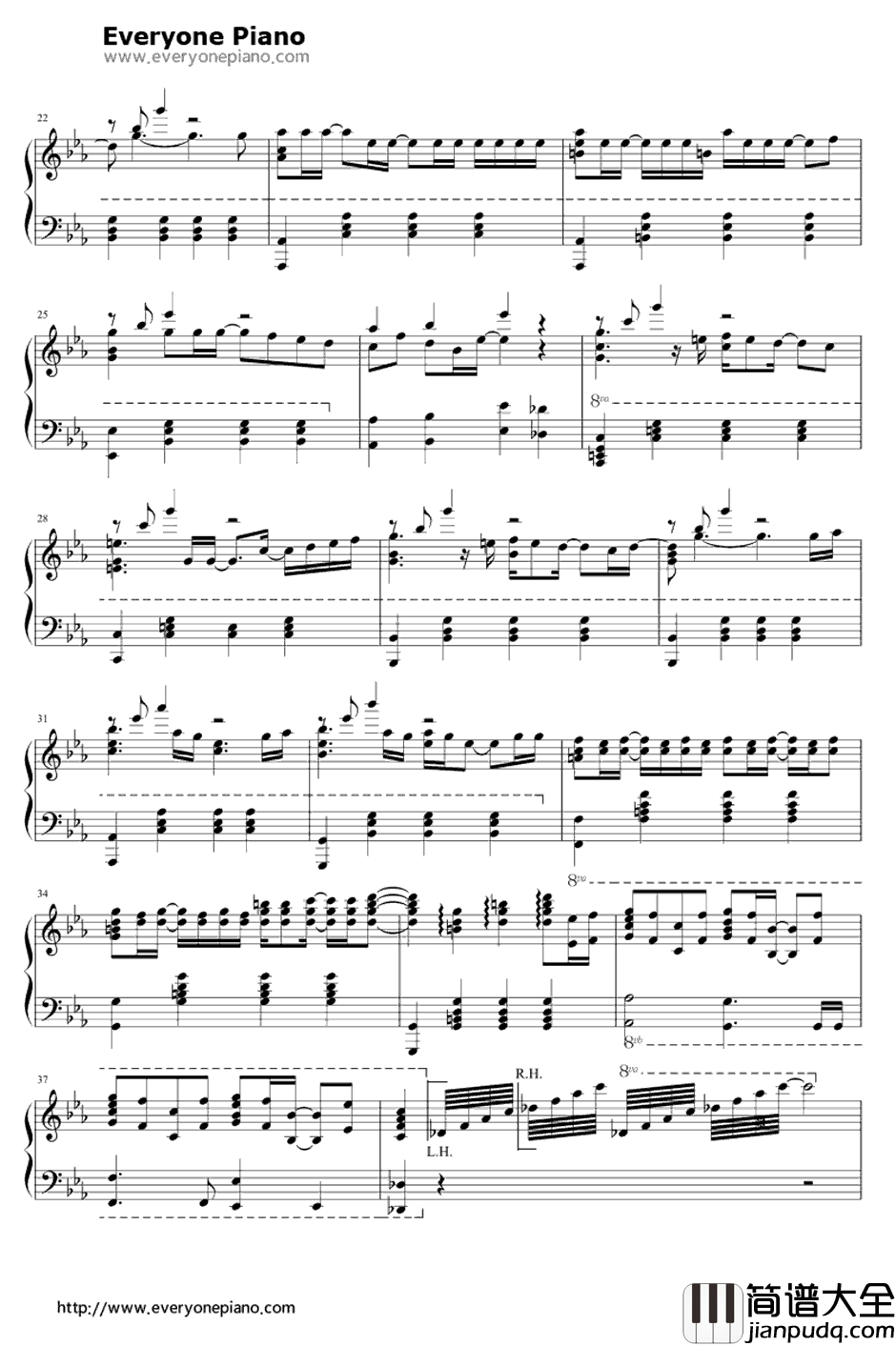 もしこの壁の中が一轩の家だとしたら钢琴谱_LinkedHorizon_自由への进撃