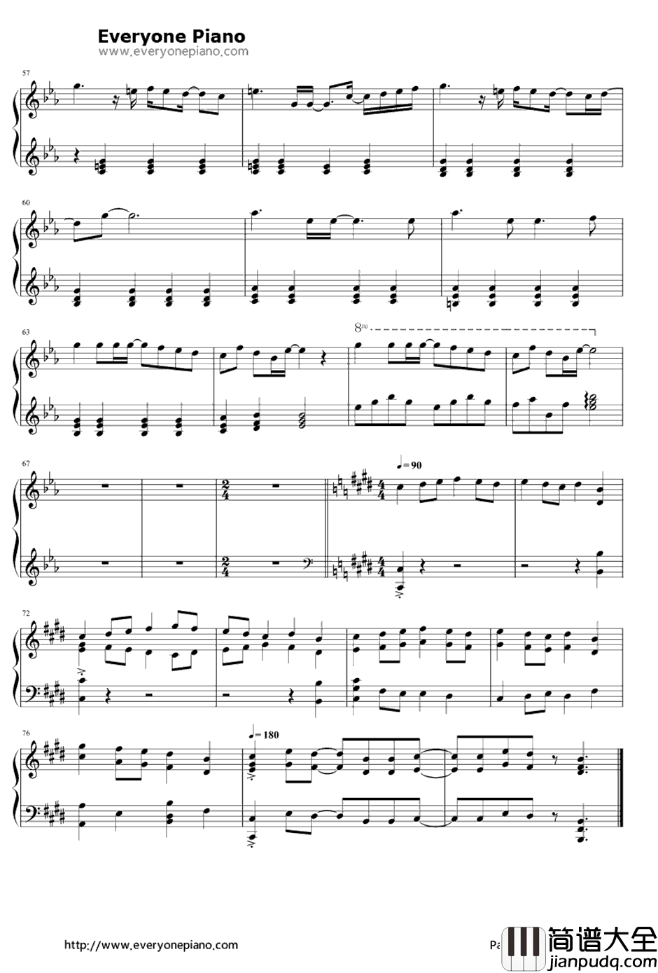 もしこの壁の中が一轩の家だとしたら钢琴谱_LinkedHorizon_自由への进撃