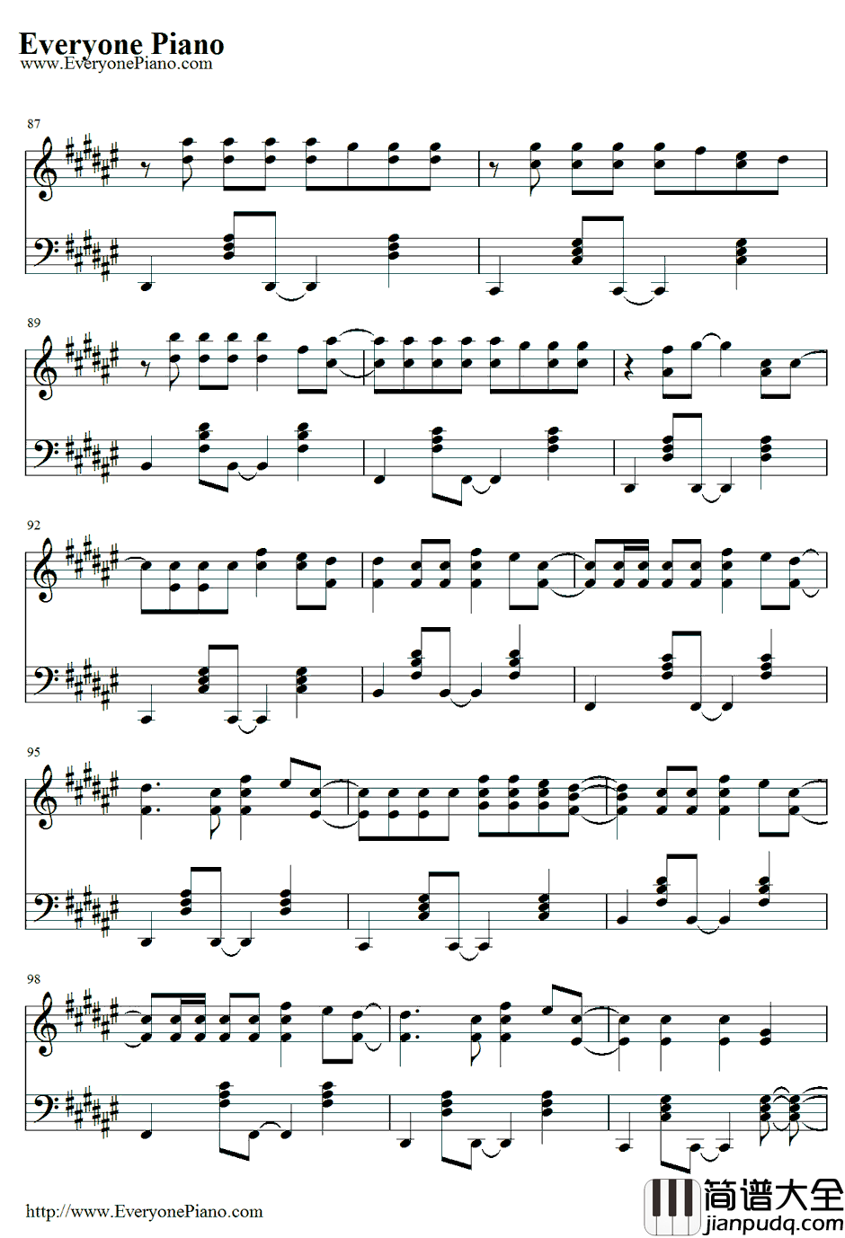 Give_our_Heart_A_Break钢琴谱_DemiLovato