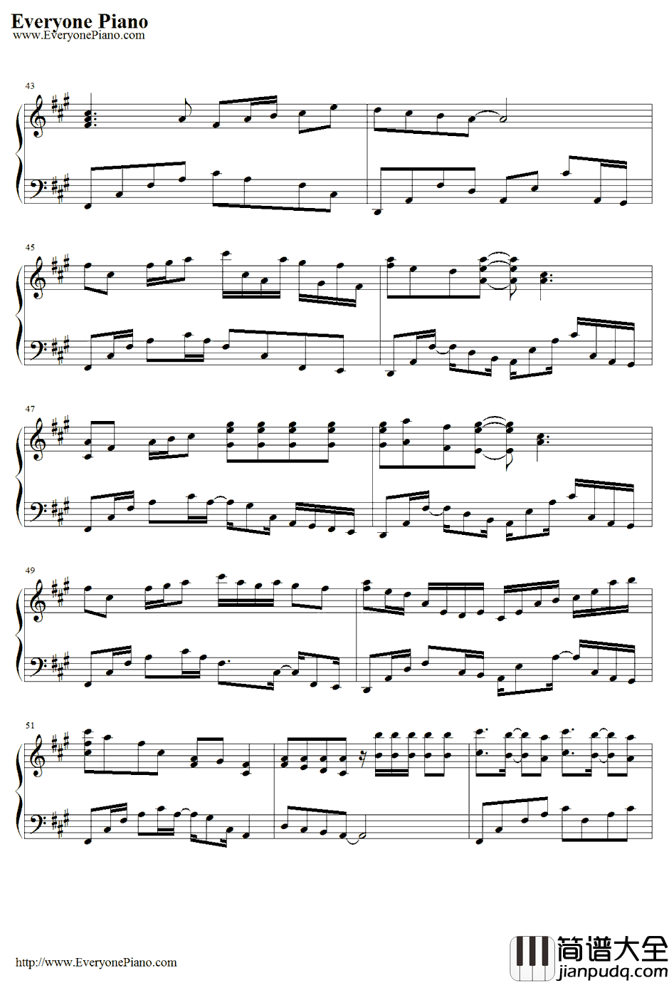 Airp_lanes钢琴谱_B.o.B.feat.HayleyWilliams