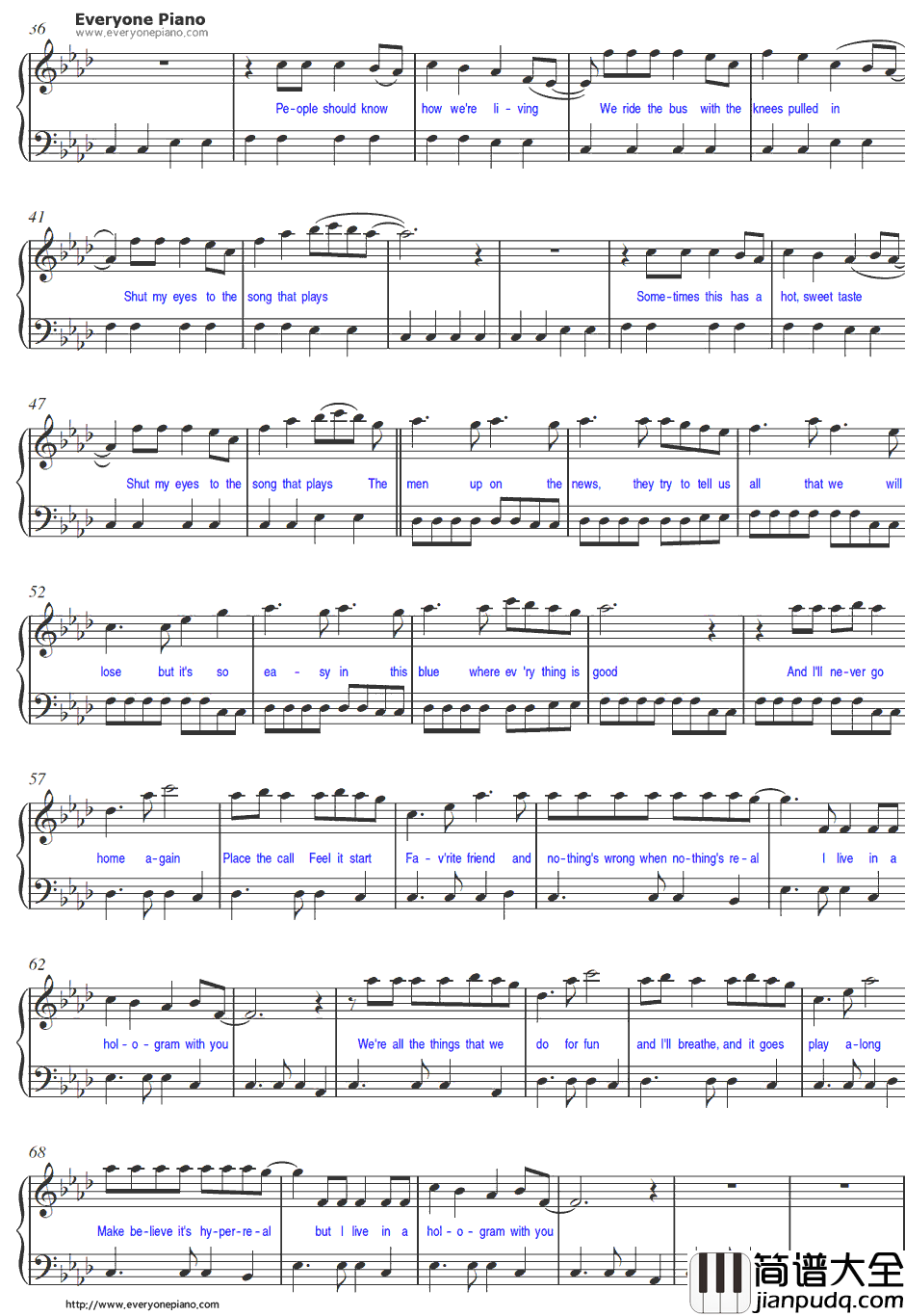 Buzz_cut_Season钢琴谱_Lorde