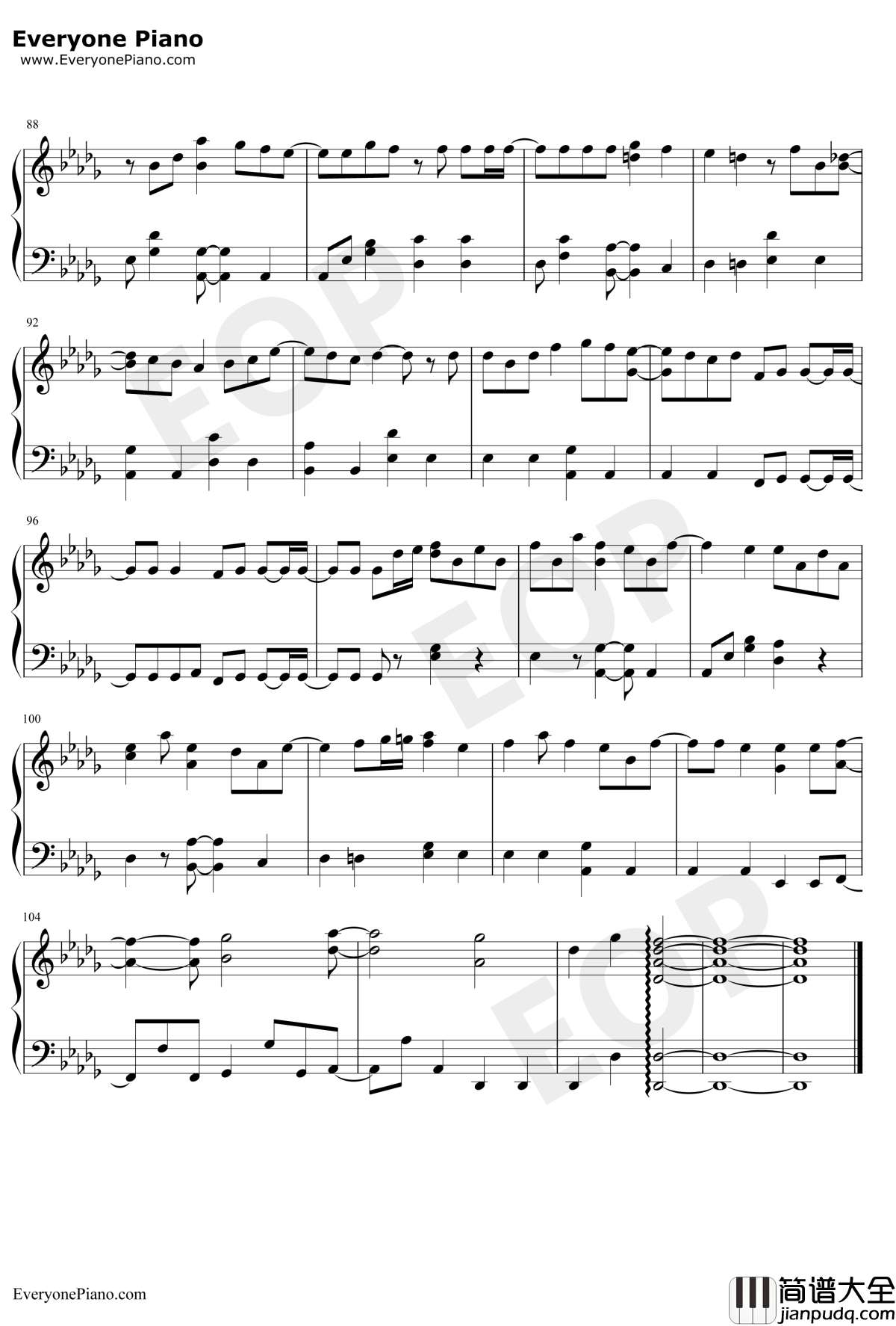 Bit_ters_weet钢琴谱_嵐_失恋巧克力职人主题曲