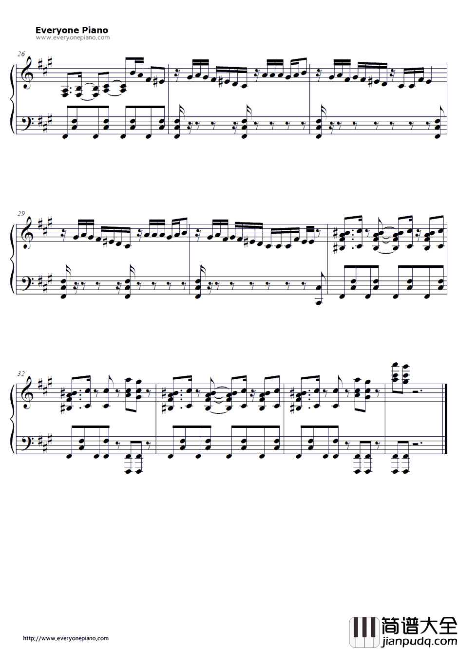 谁より好きなのに钢琴谱_くすまさんしまい_PUPAED