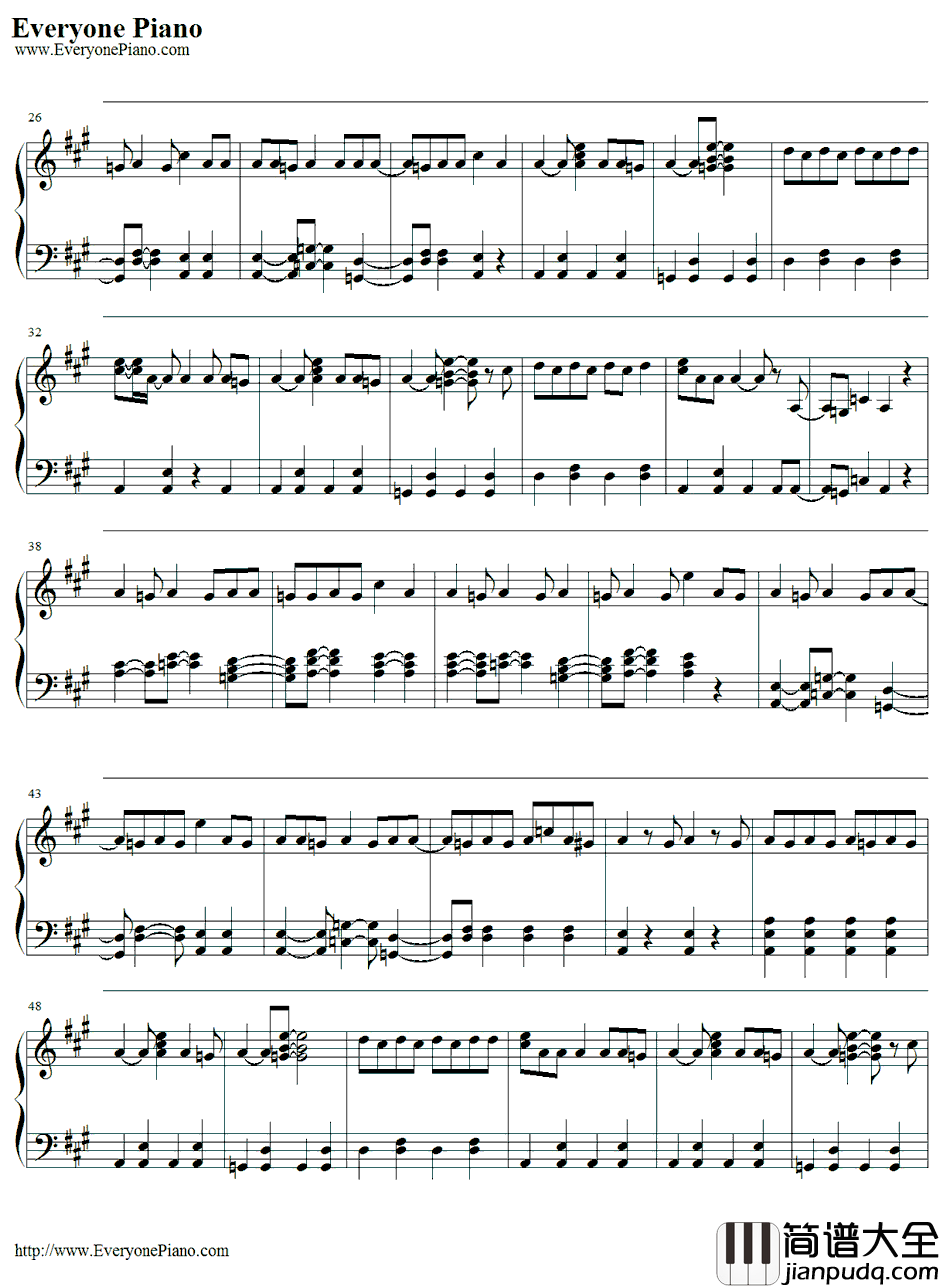 T.W.L钢琴谱_関ジャニ∞_蜡笔小新OP14