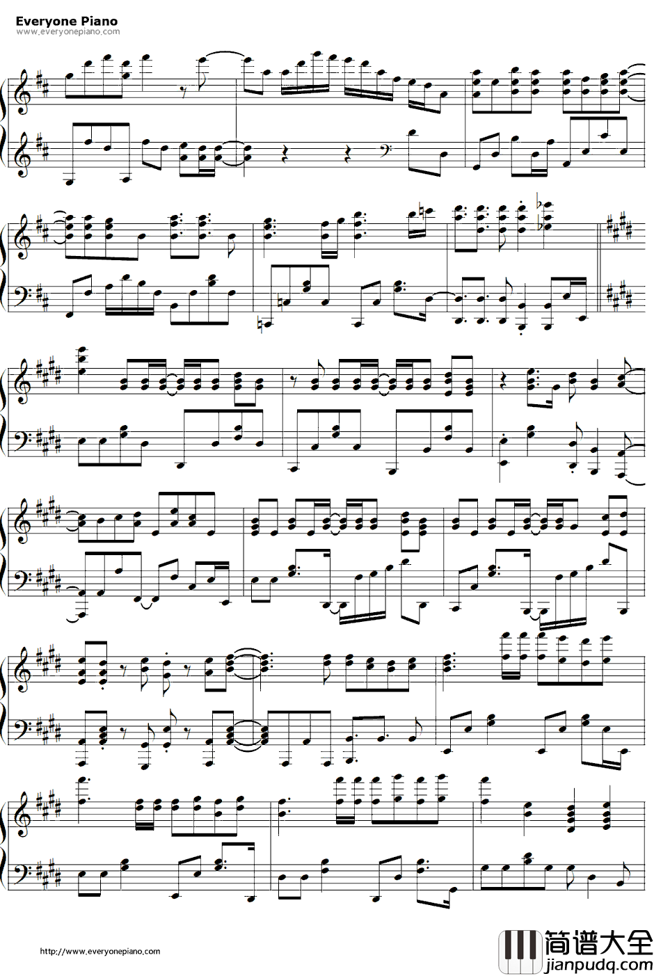 Happy_Girl钢琴谱_喜多村英梨_要听爸爸的话OP