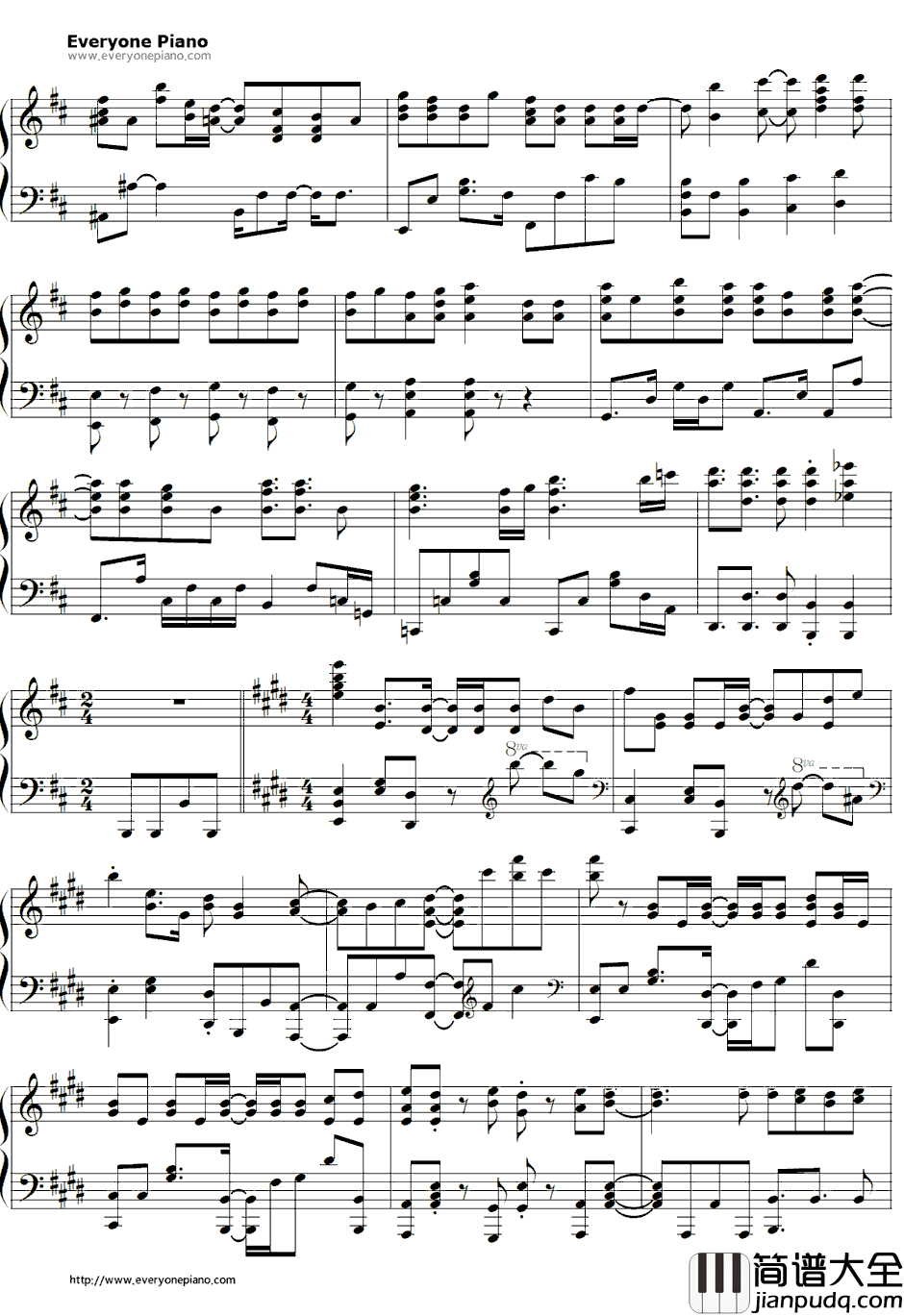 Happy_Girl钢琴谱_喜多村英梨_要听爸爸的话OP